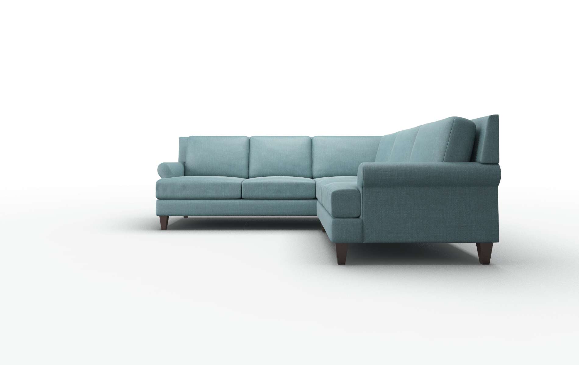 Stockholm Simplex Blue_moon Sectional espresso legs 5