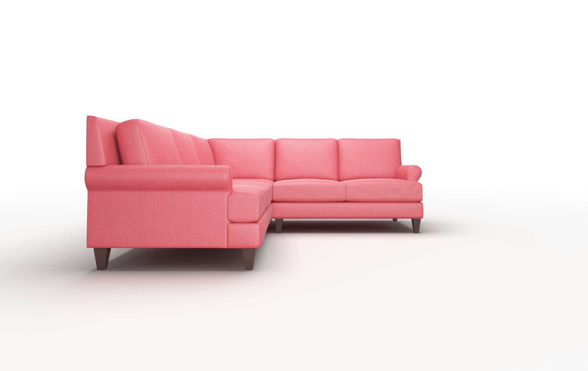 Stockholm Sorrento Berry Sectional espresso legs 2