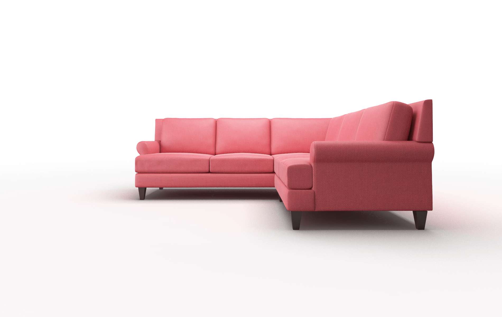 Stockholm Sorrento Berry Sectional espresso legs 5