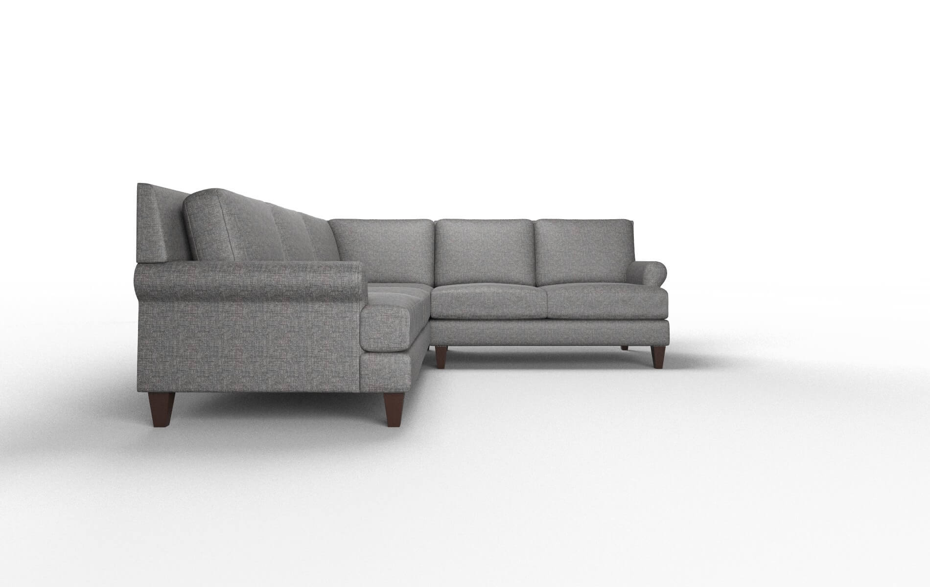 Stockholm Sosoftness 51 Sectional espresso legs 2