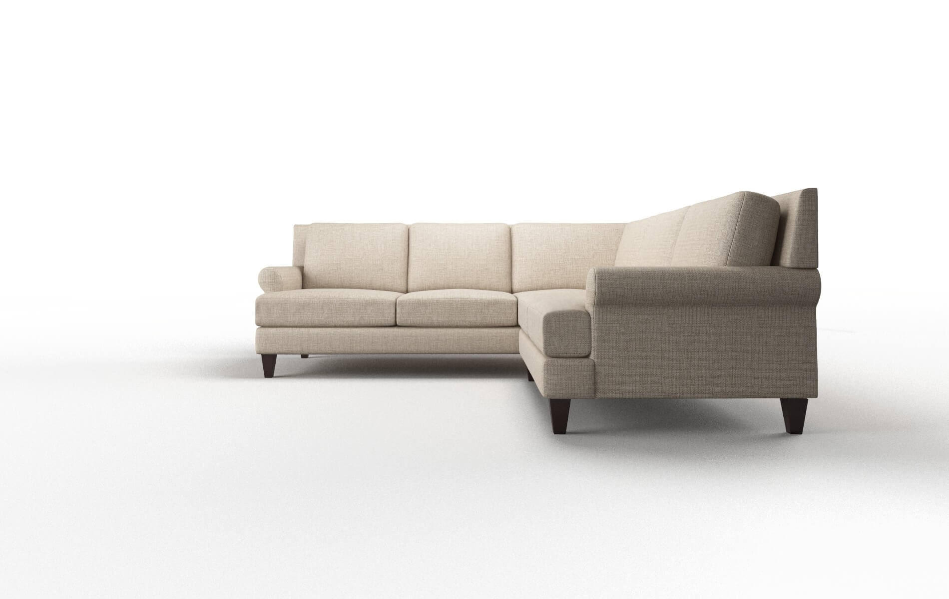 Stockholm Sosoftness 74 Sectional espresso legs 5