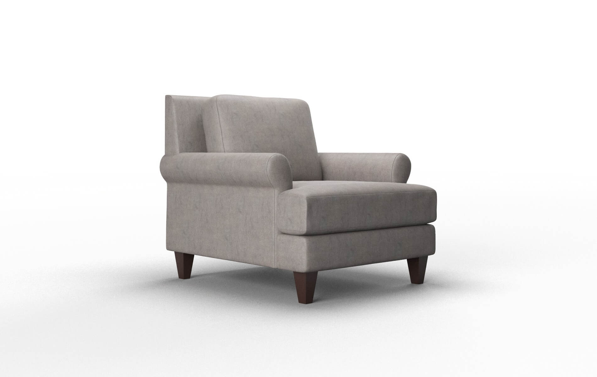 Stockholm Suave Slate Chair espresso legs 2