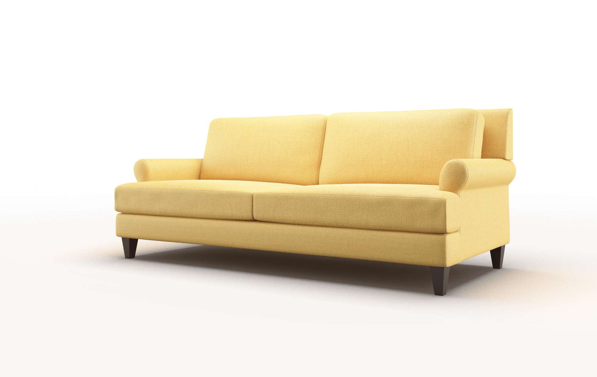 Stockholm Tess Turmeric Sofa espresso legs 4