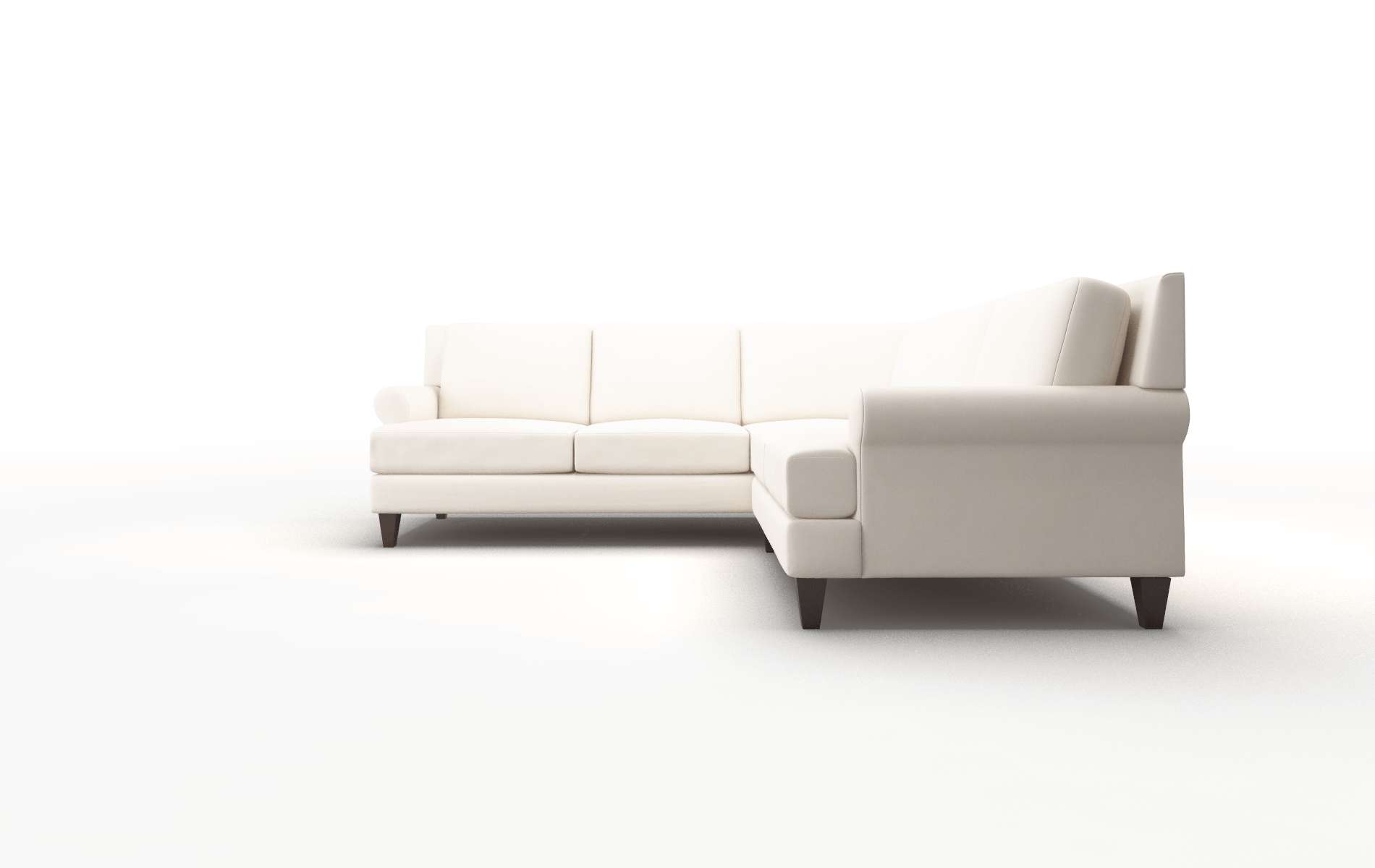 Stockholm Urban_d Snow Sectional espresso legs 5