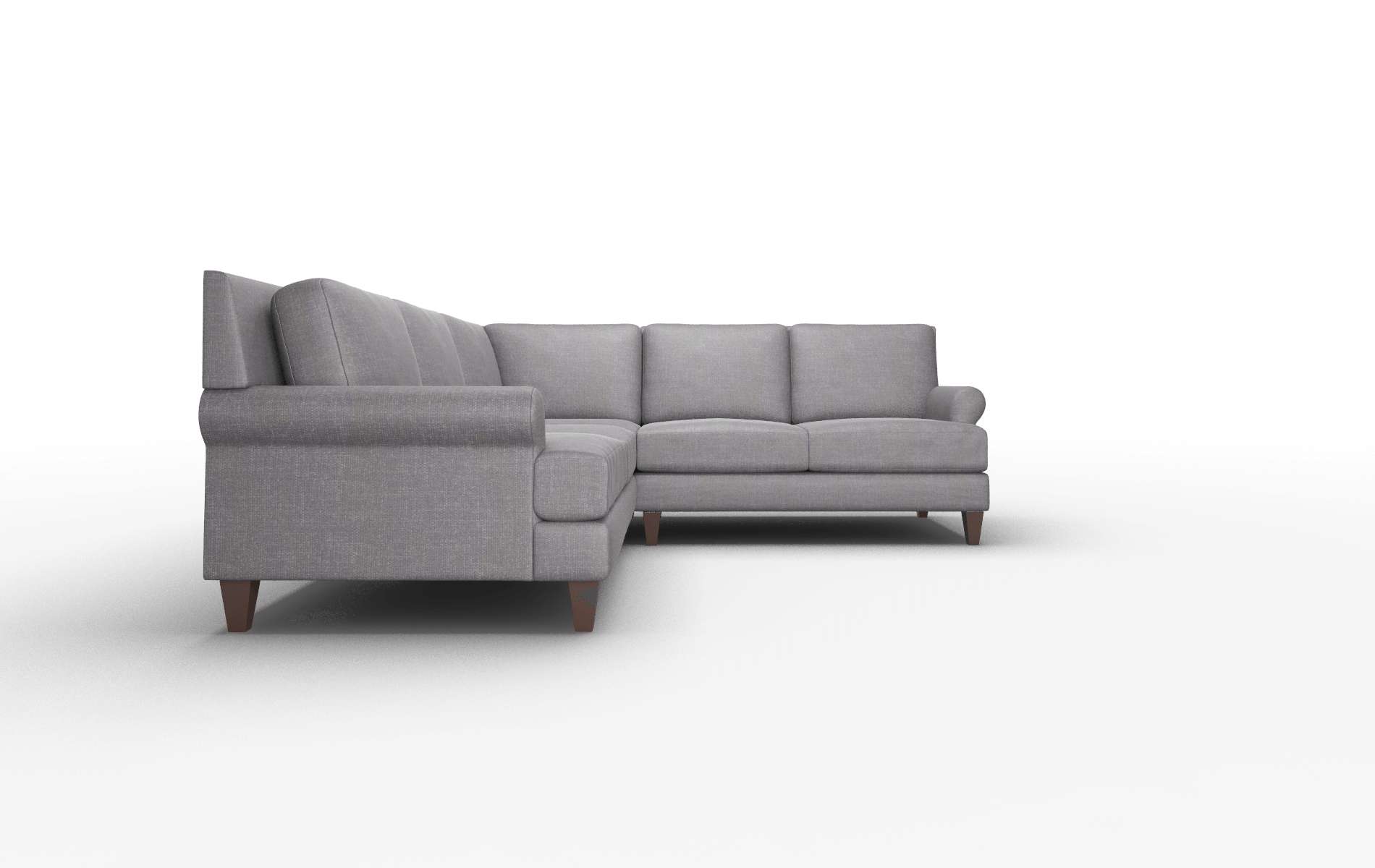 Stockholm Venus Onyx Sectional espresso legs 2
