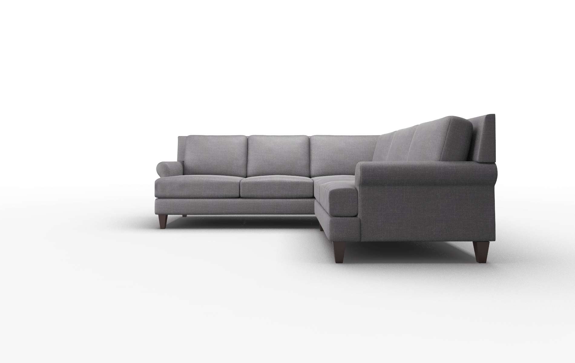 Stockholm Venus Onyx Sectional espresso legs 5