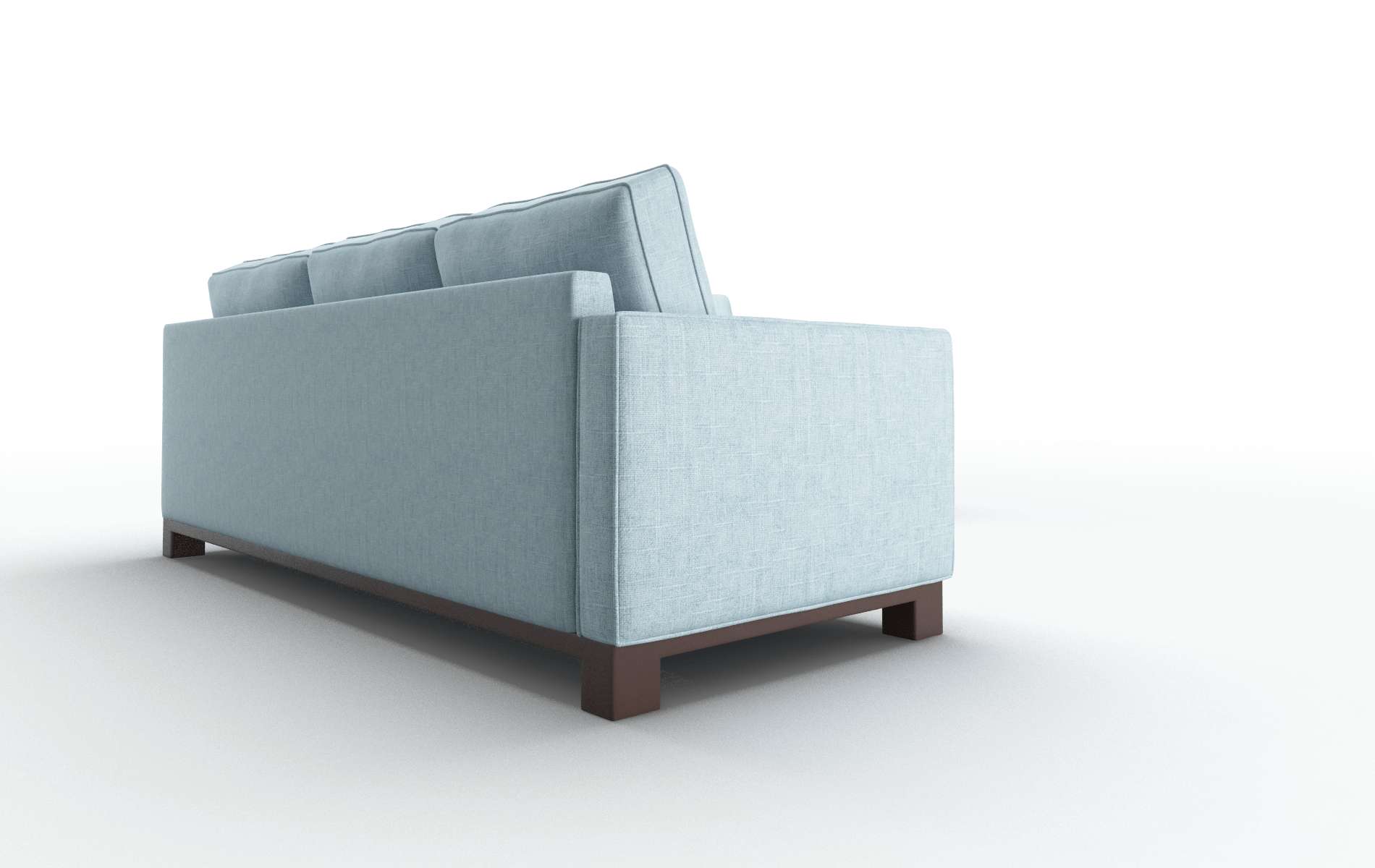 Syros Atlas Turquoise Sectional espresso legs 3