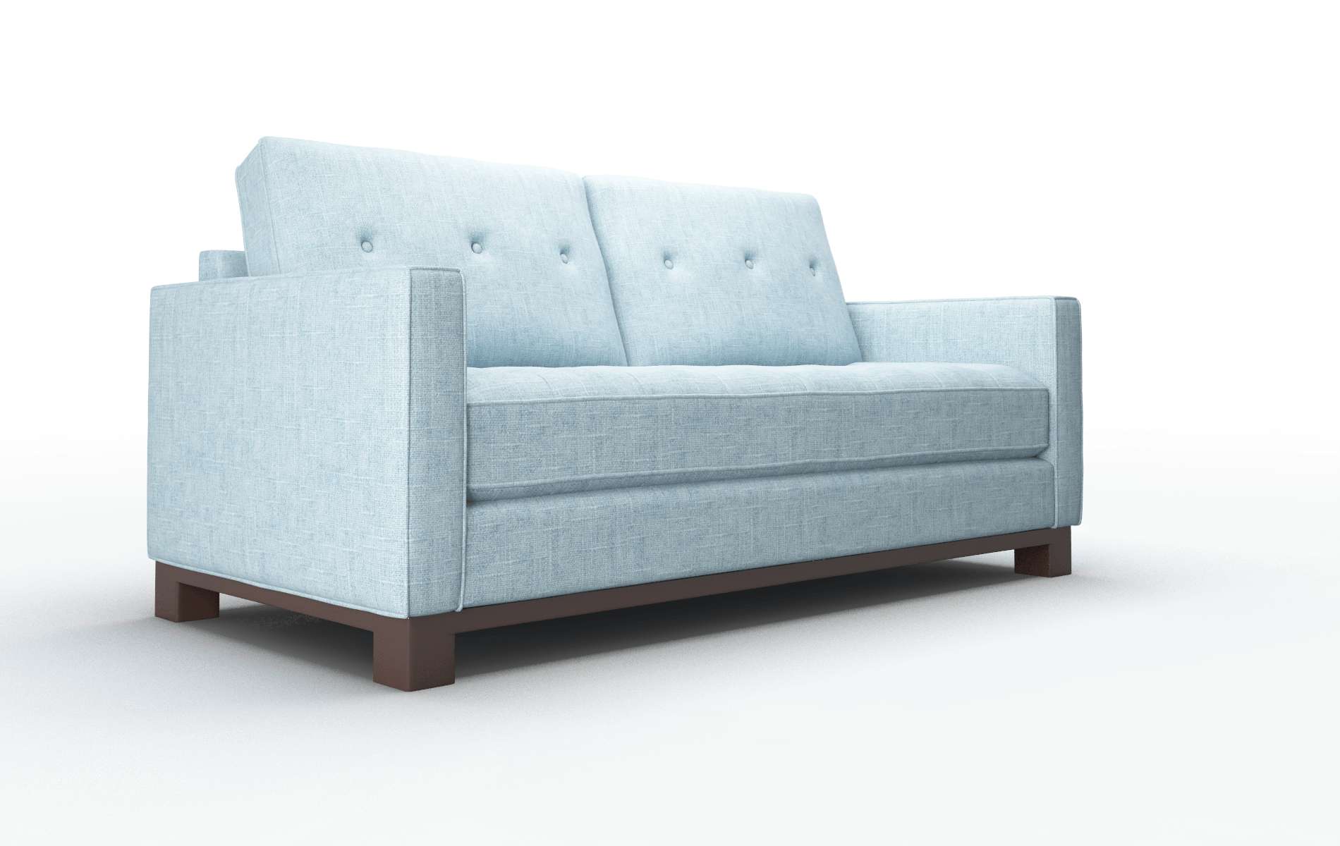 Syros Atlas Turquoise Sofa espresso legs 2