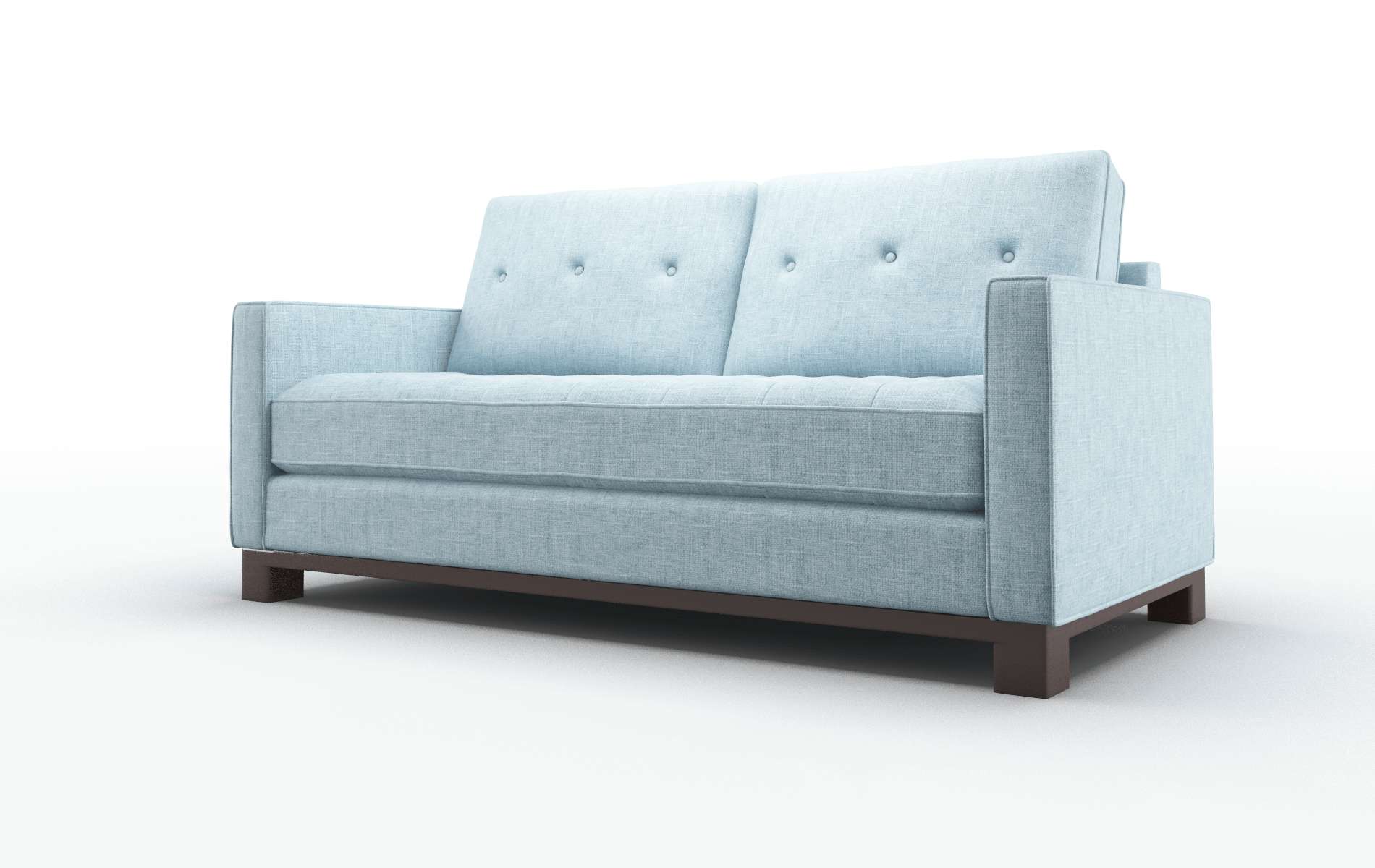 Syros Atlas Turquoise Sofa espresso legs 4