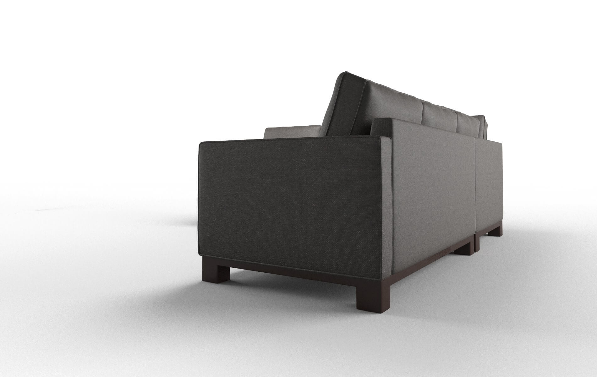 Syros Avenger Denim Sectional espresso legs 4