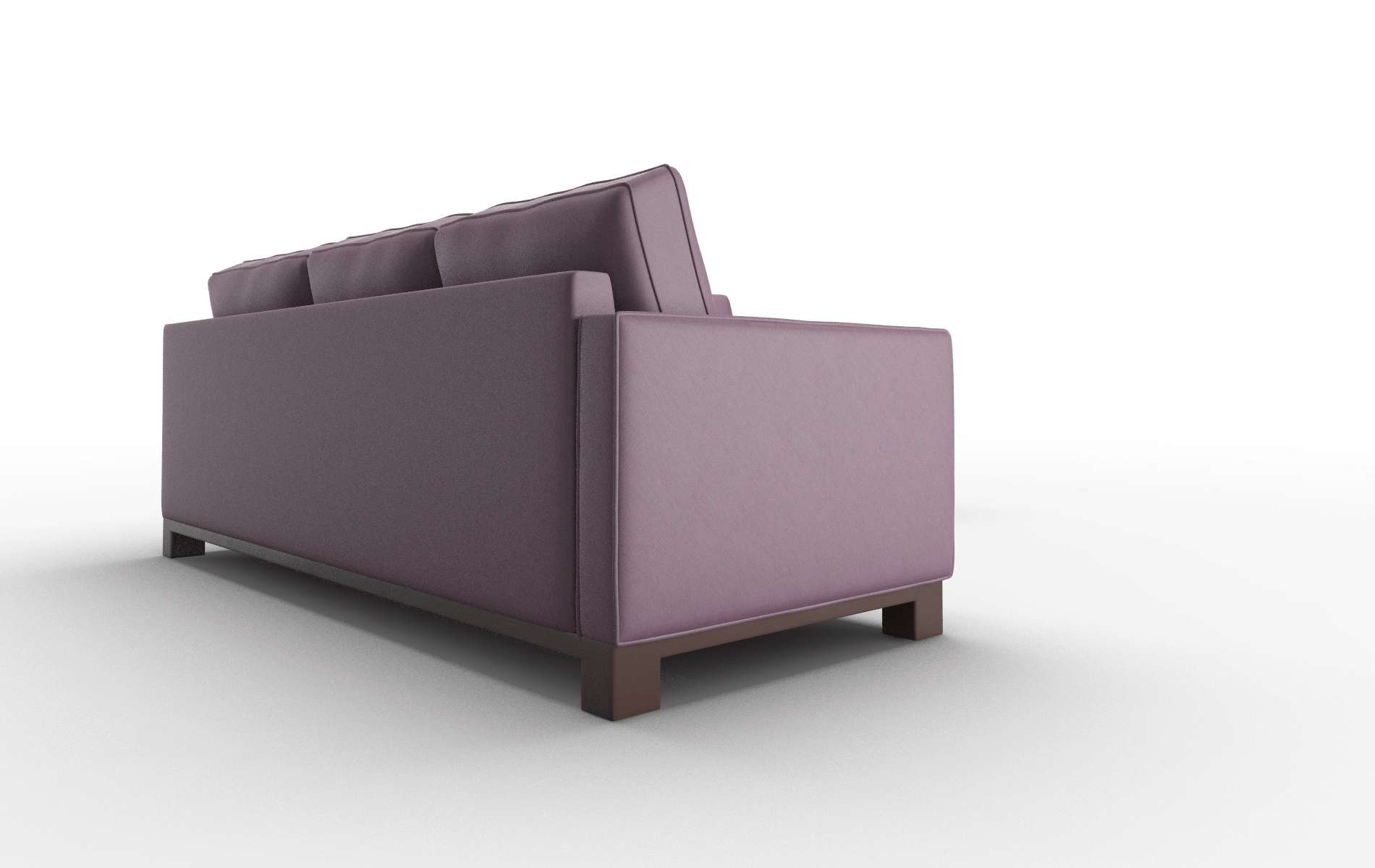 Syros Bella Aubergine Sectional espresso legs 3