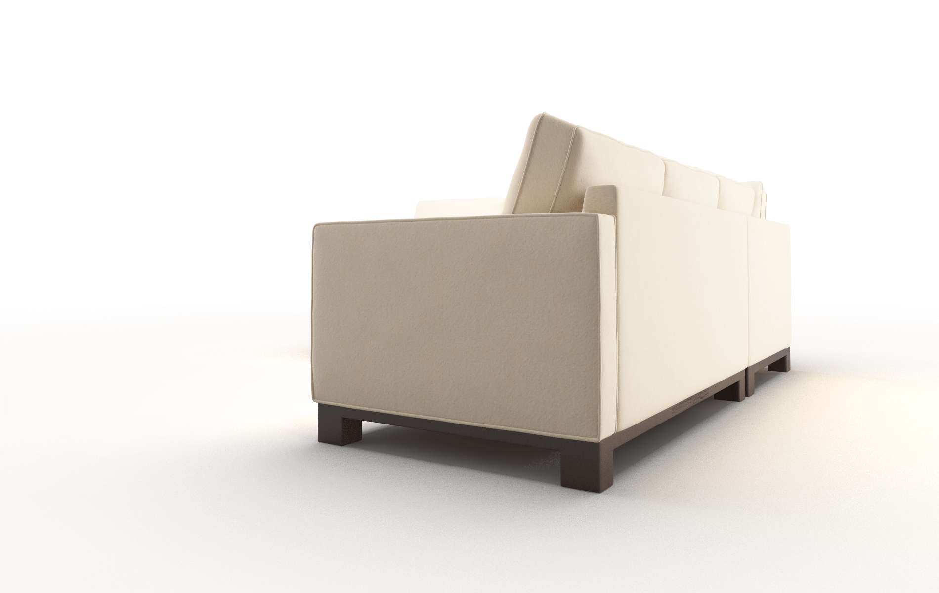 Syros Bella Buckwheat Sectional espresso legs 4