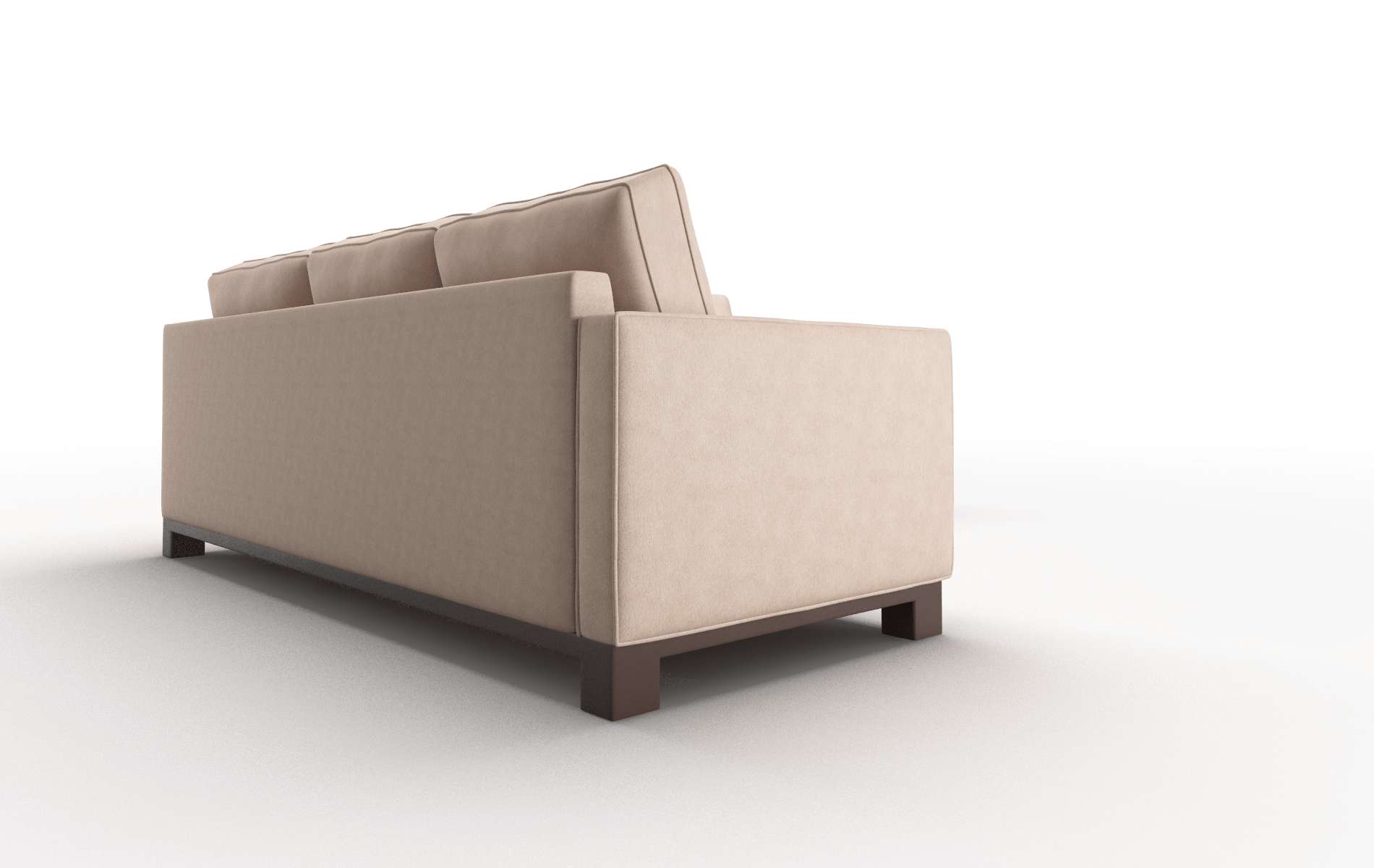 Syros Bella Cocoa Sectional espresso legs 3