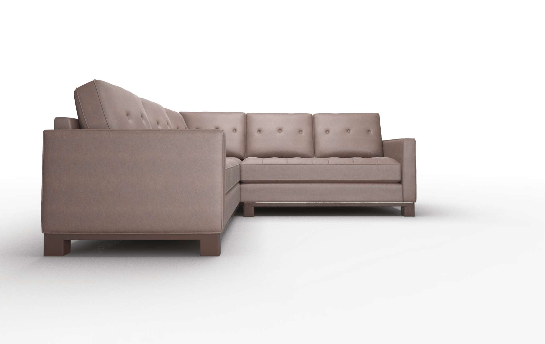 Syros Bella Espresso Sectional espresso legs 2