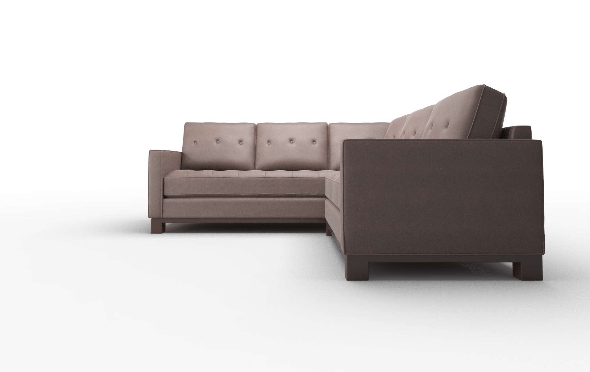 Syros Bella Espresso Sectional espresso legs 5