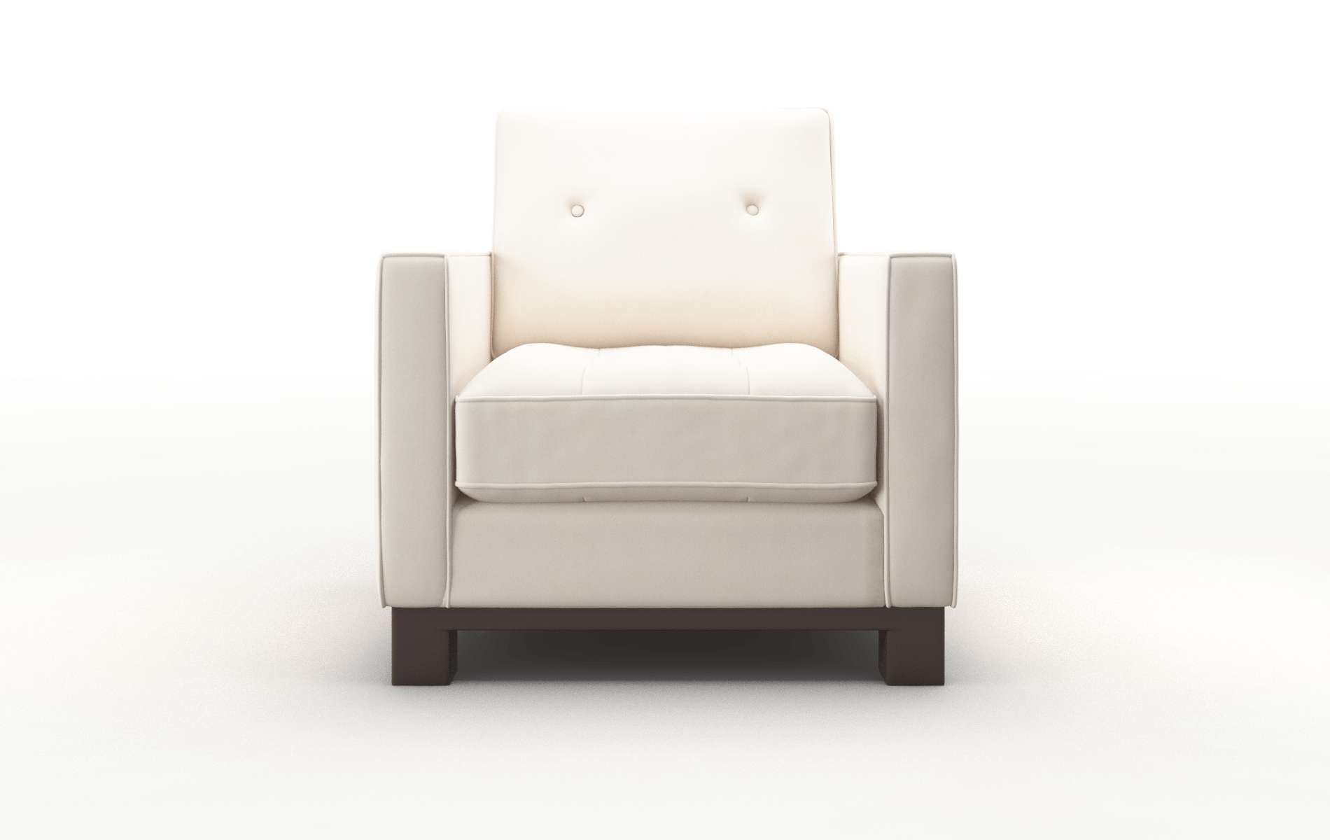 Syros Blanche Milky Chair espresso legs 1