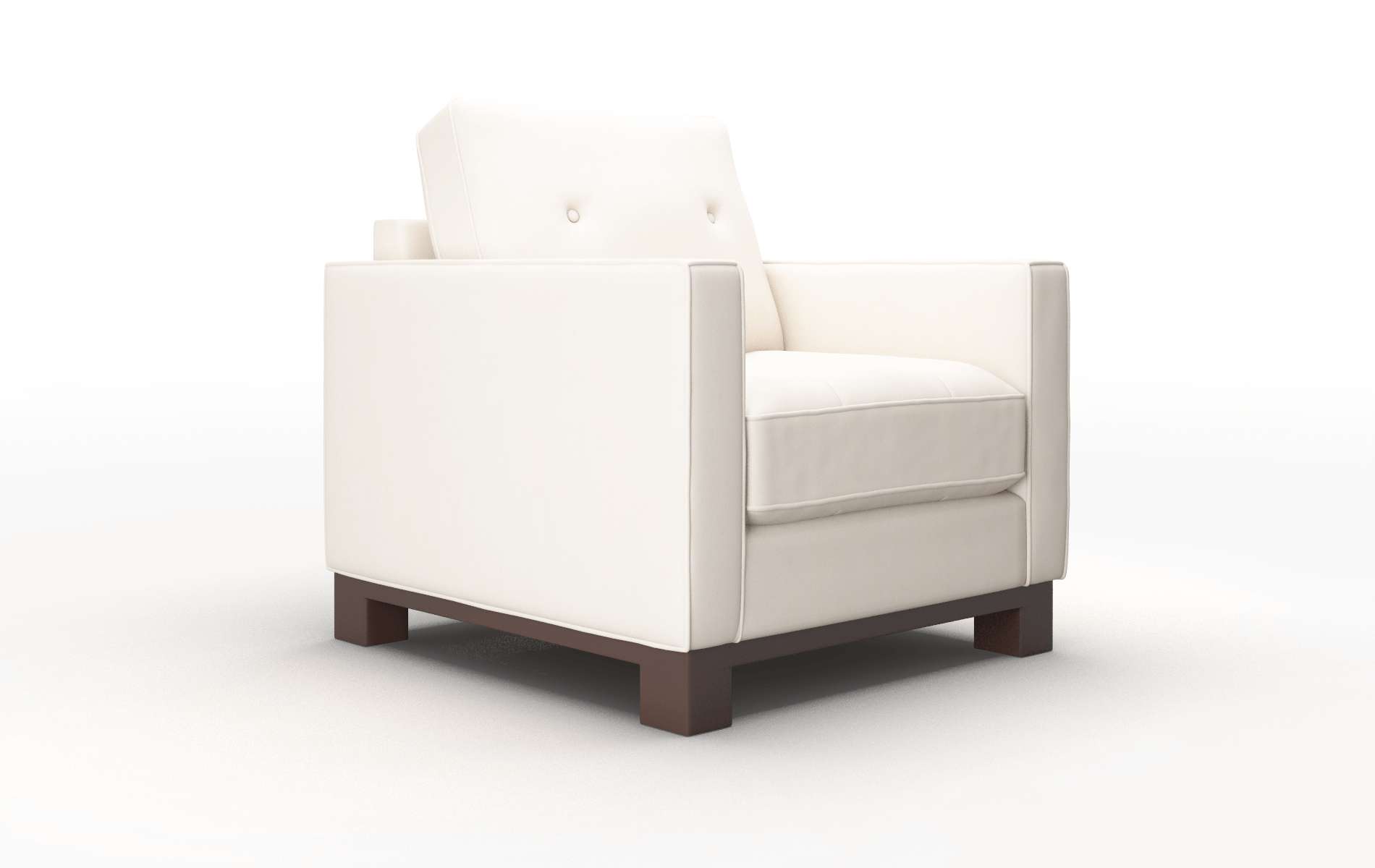 Syros Blanche Milky Chair espresso legs 2