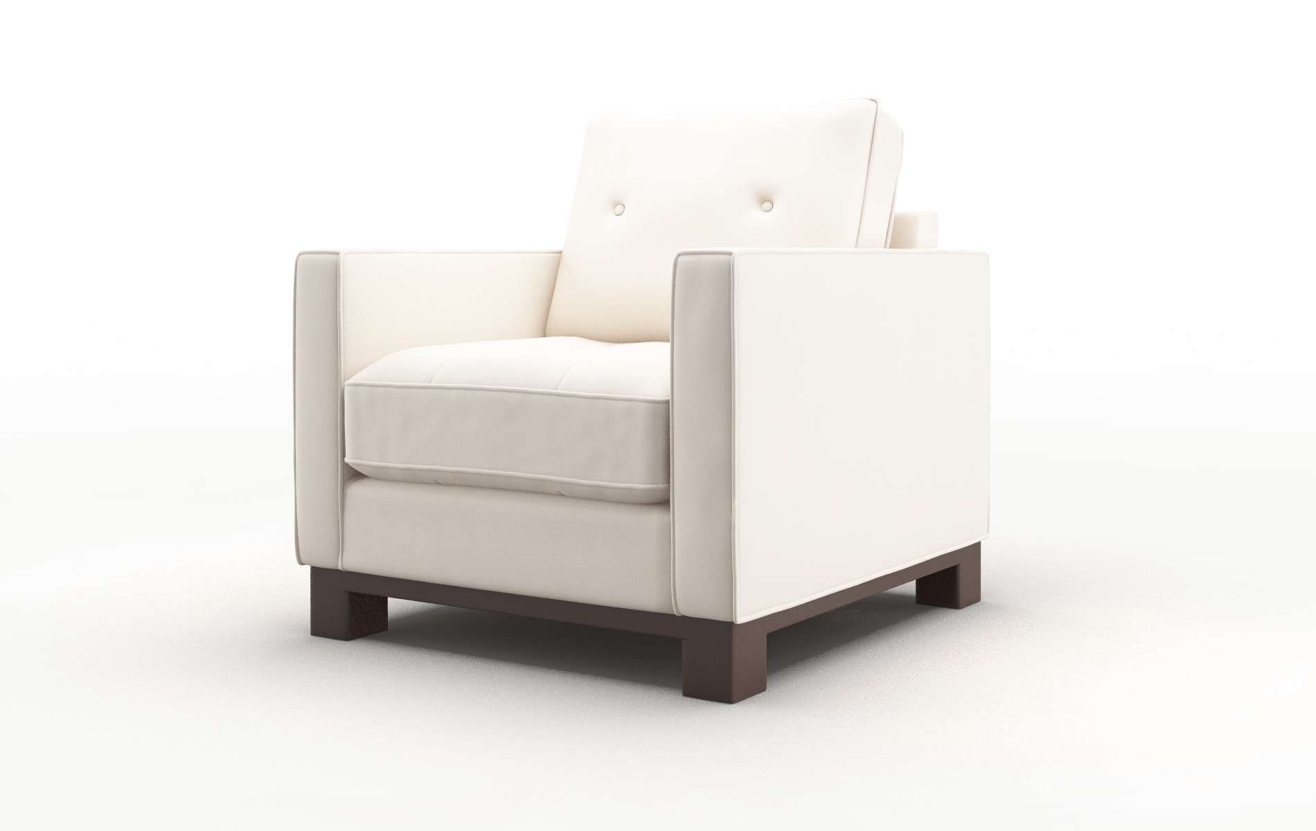 Syros Blanche Milky Chair espresso legs 4