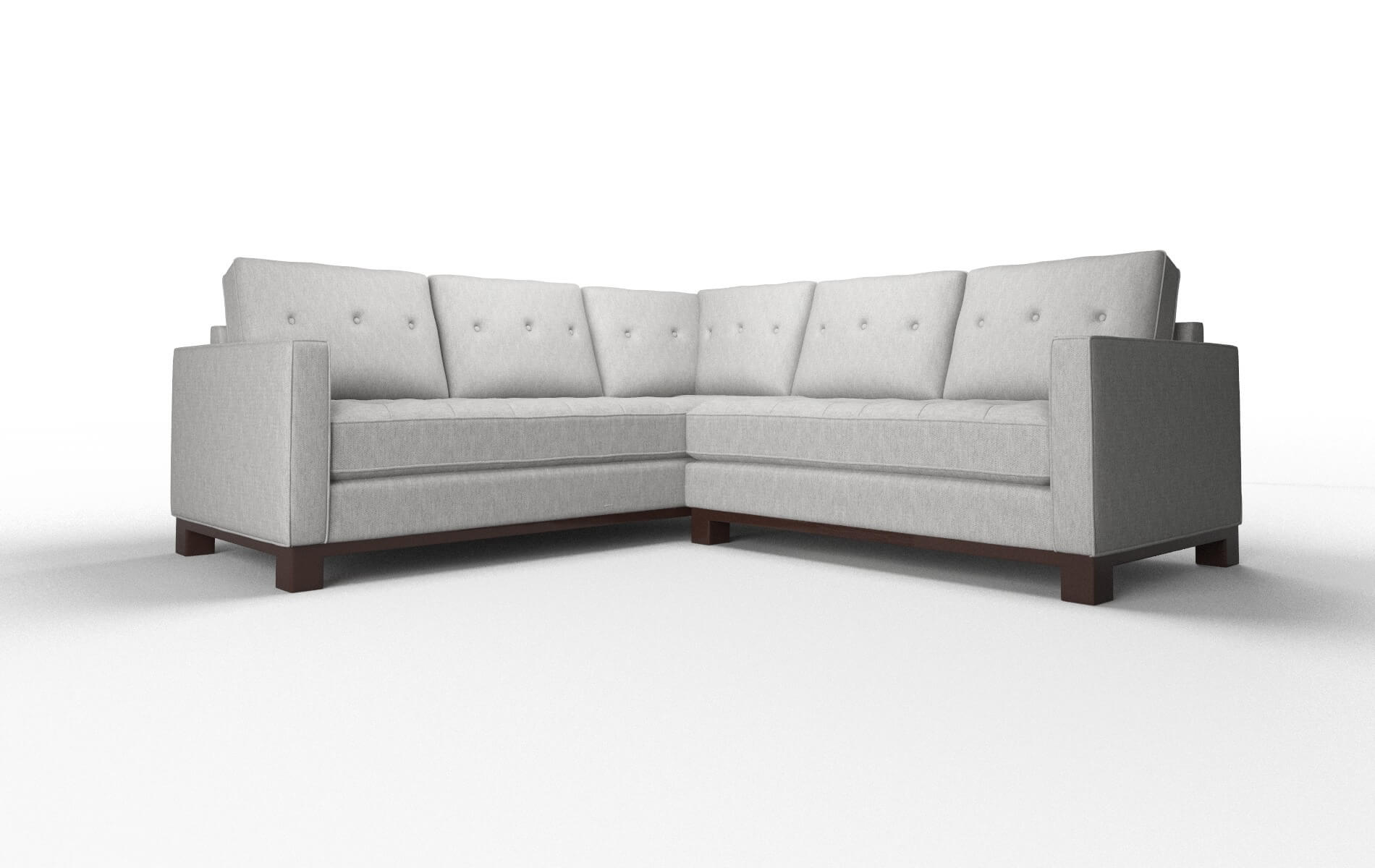 Syros Bungalow Graphite Sectional espresso legs 1