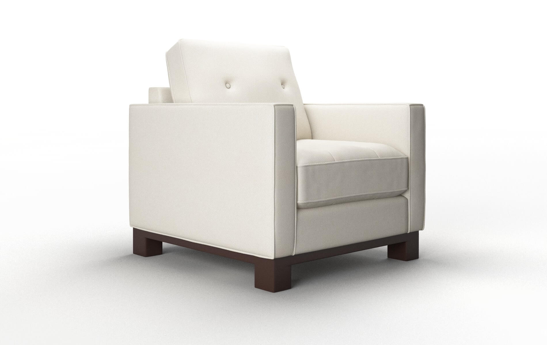 Syros Bungalow Ivory Chair espresso legs 2