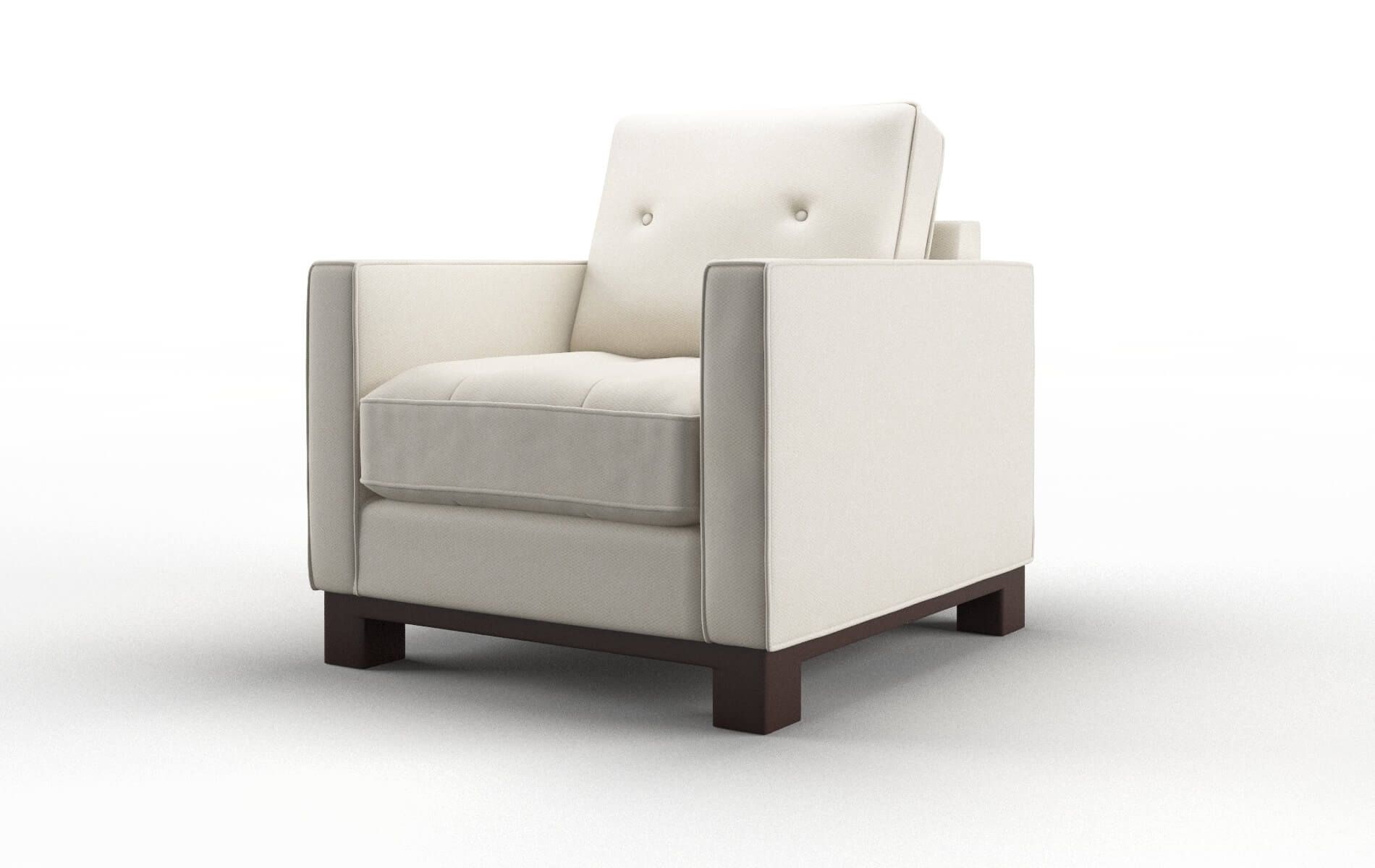 Syros Bungalow Ivory Chair espresso legs 4