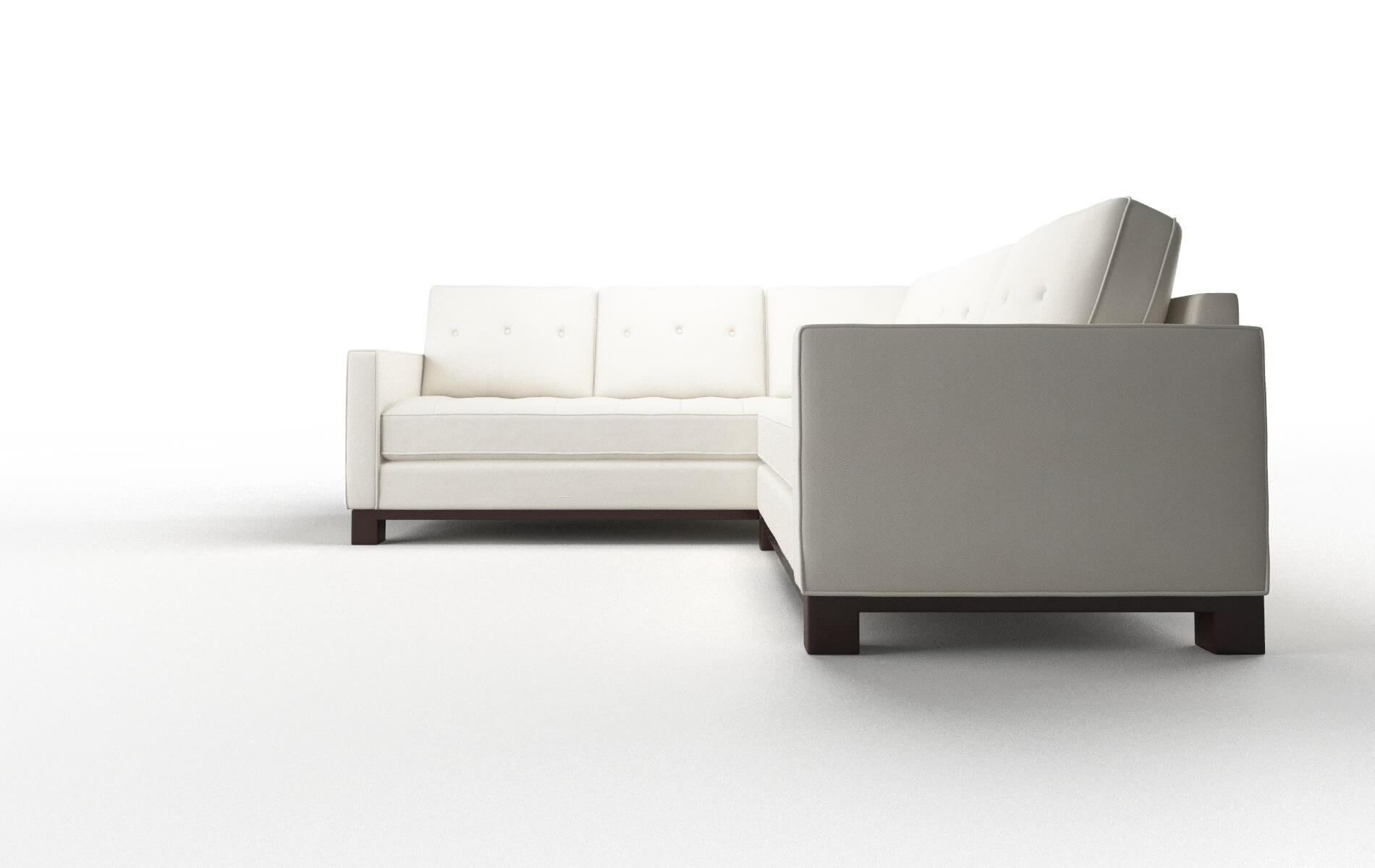 Syros Chance Bone Sectional espresso legs 5