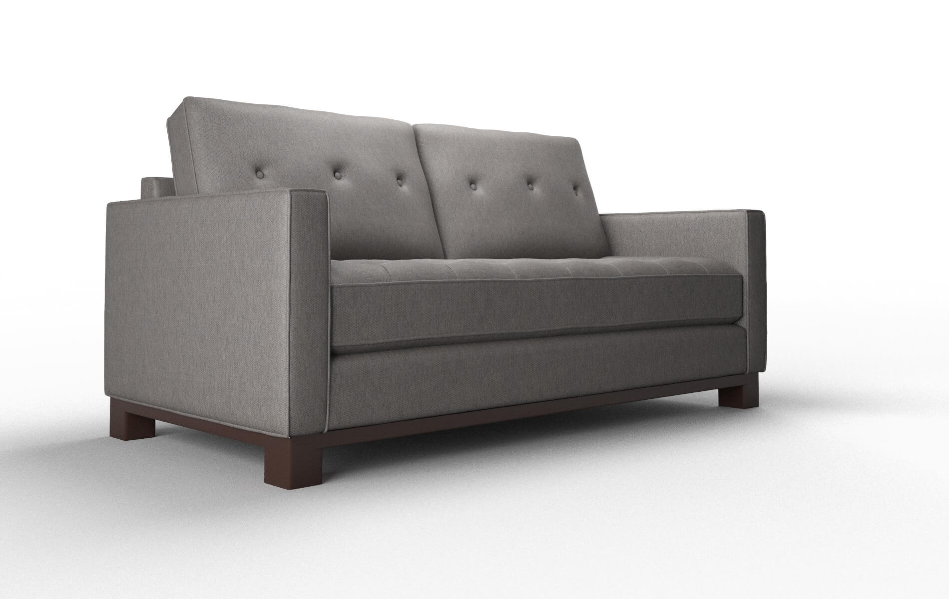 Syros Cosmo Charcoal Sofa espresso legs 2