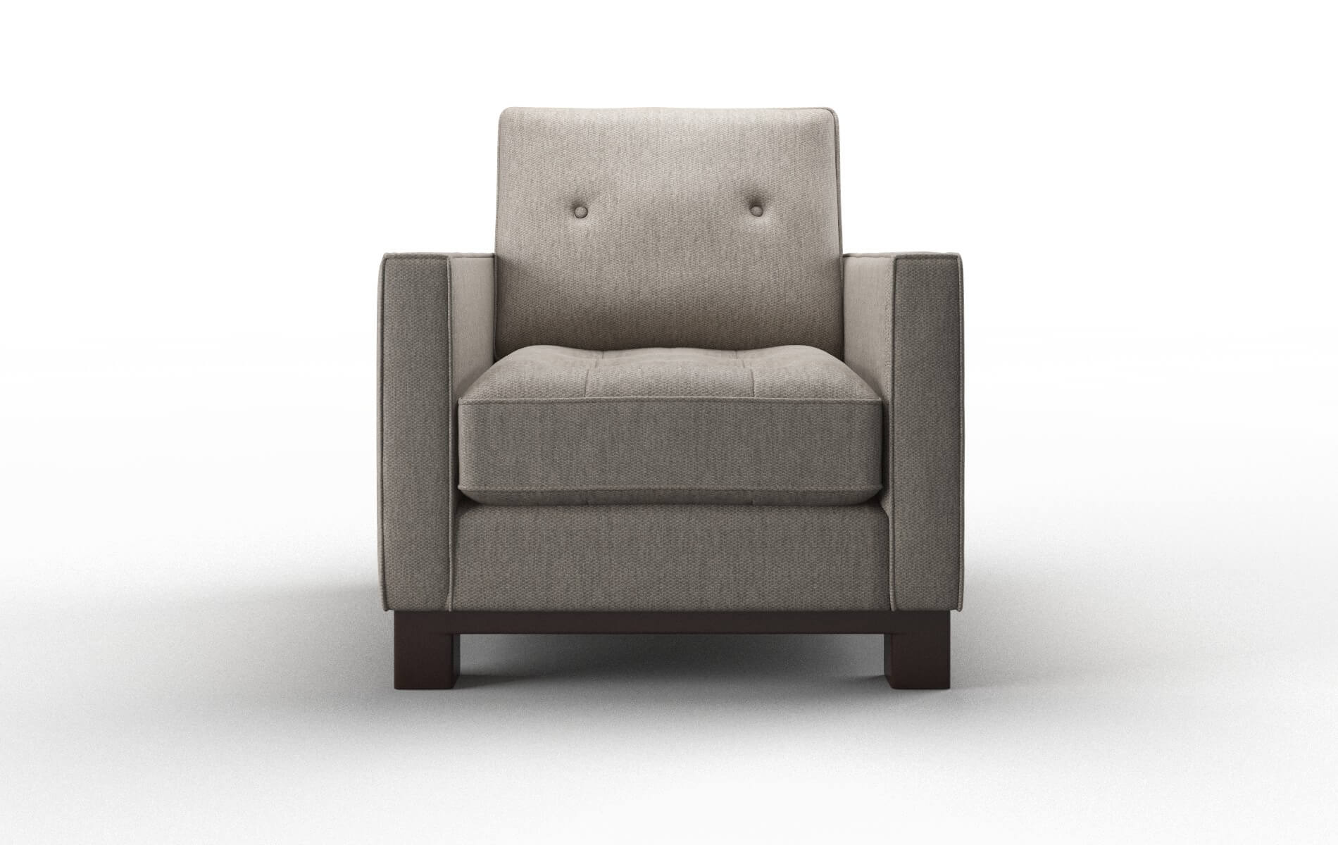 Syros Cosmo Taupe Chair espresso legs 1