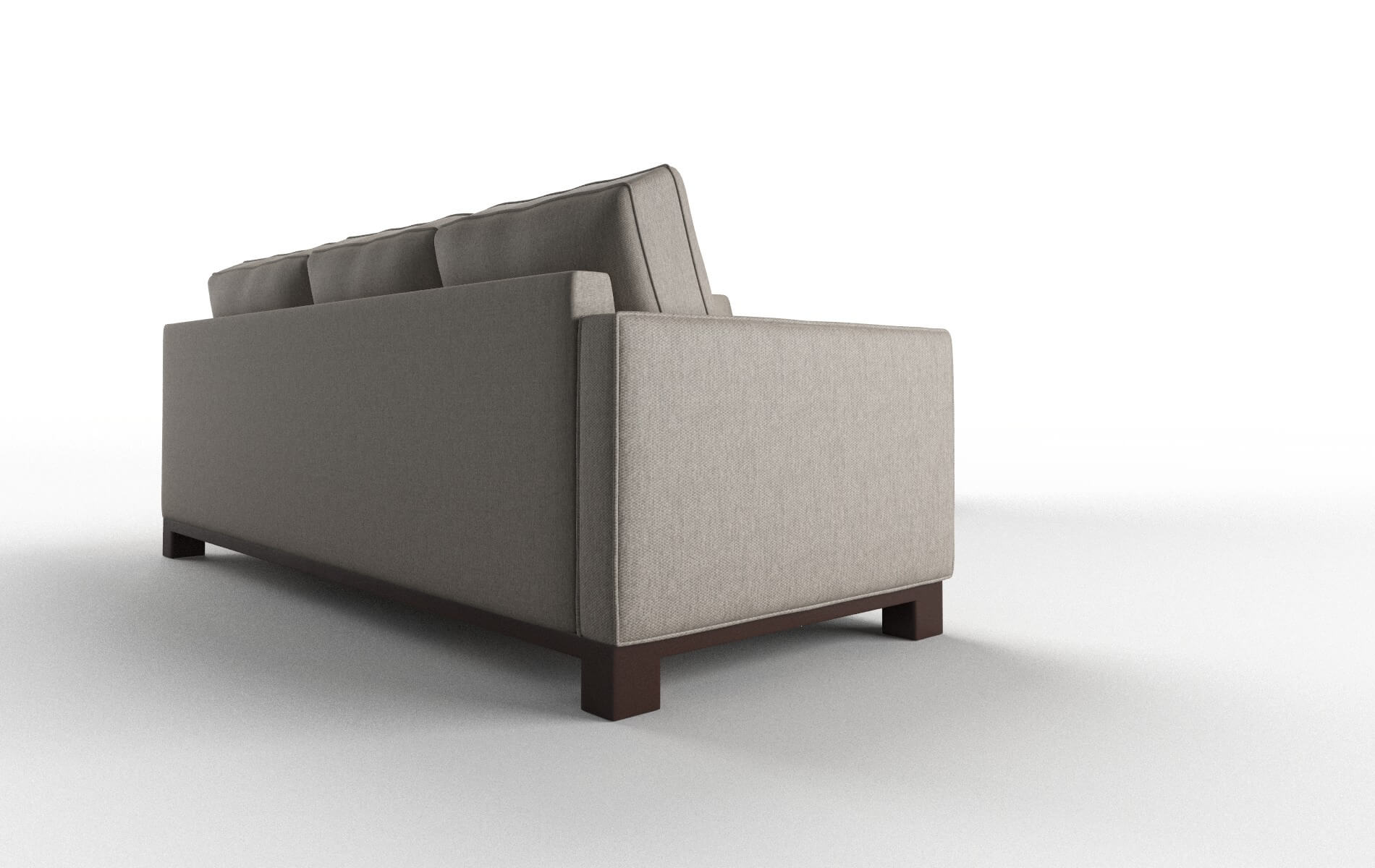 Syros Cosmo Taupe Sectional espresso legs 3