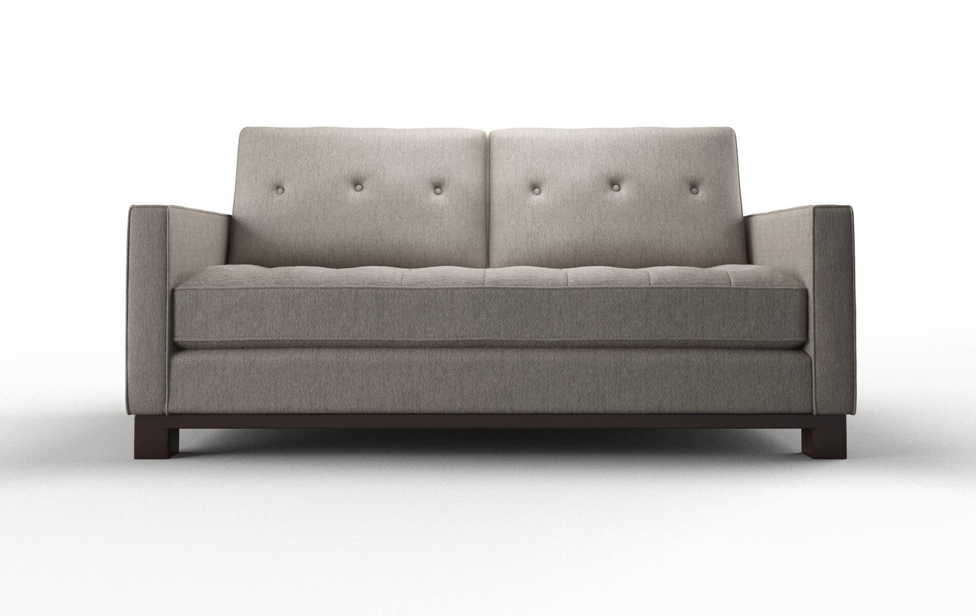 Syros Cosmo Taupe Sofa espresso legs 1