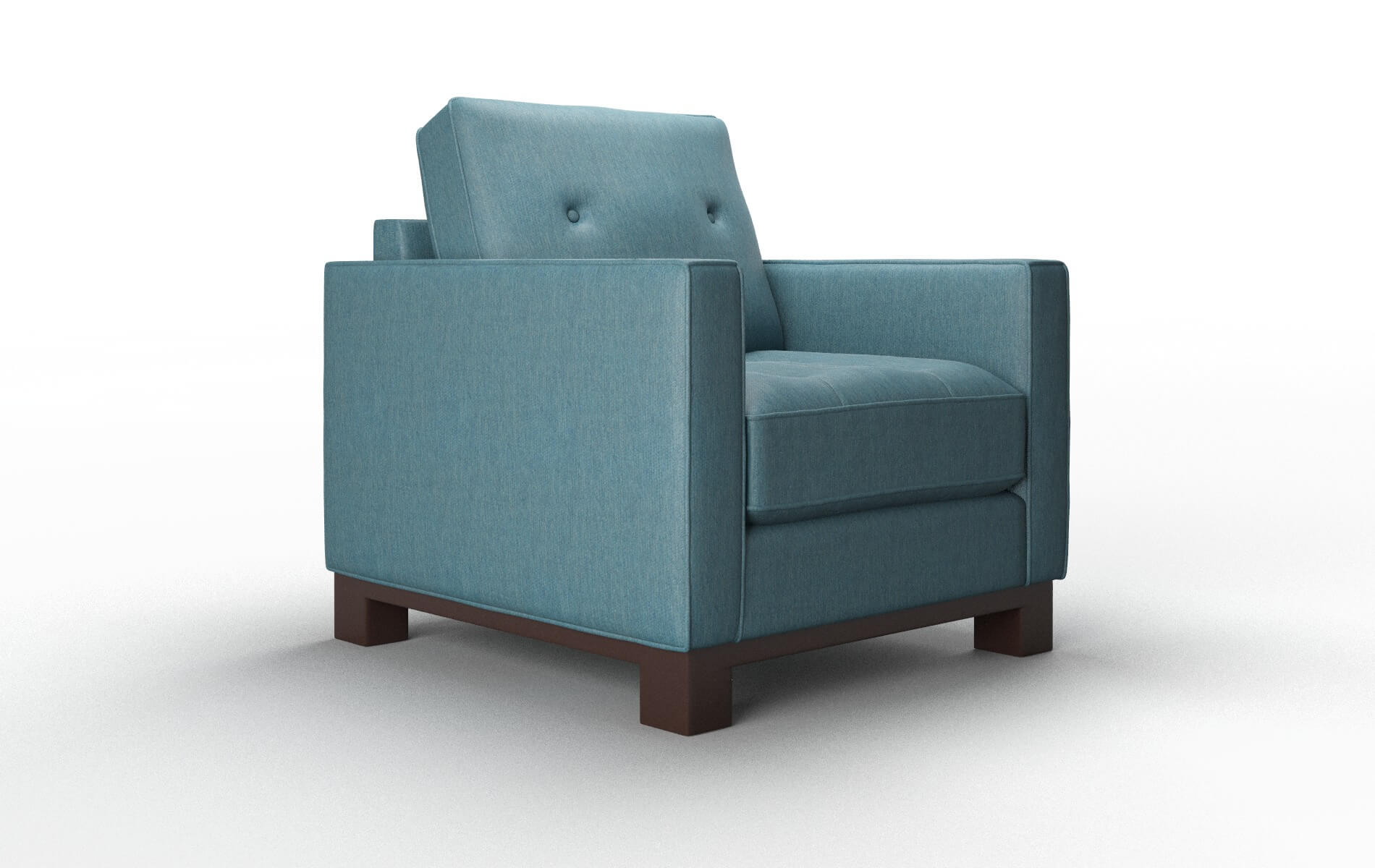Syros Cosmo Teal Chair espresso legs 2
