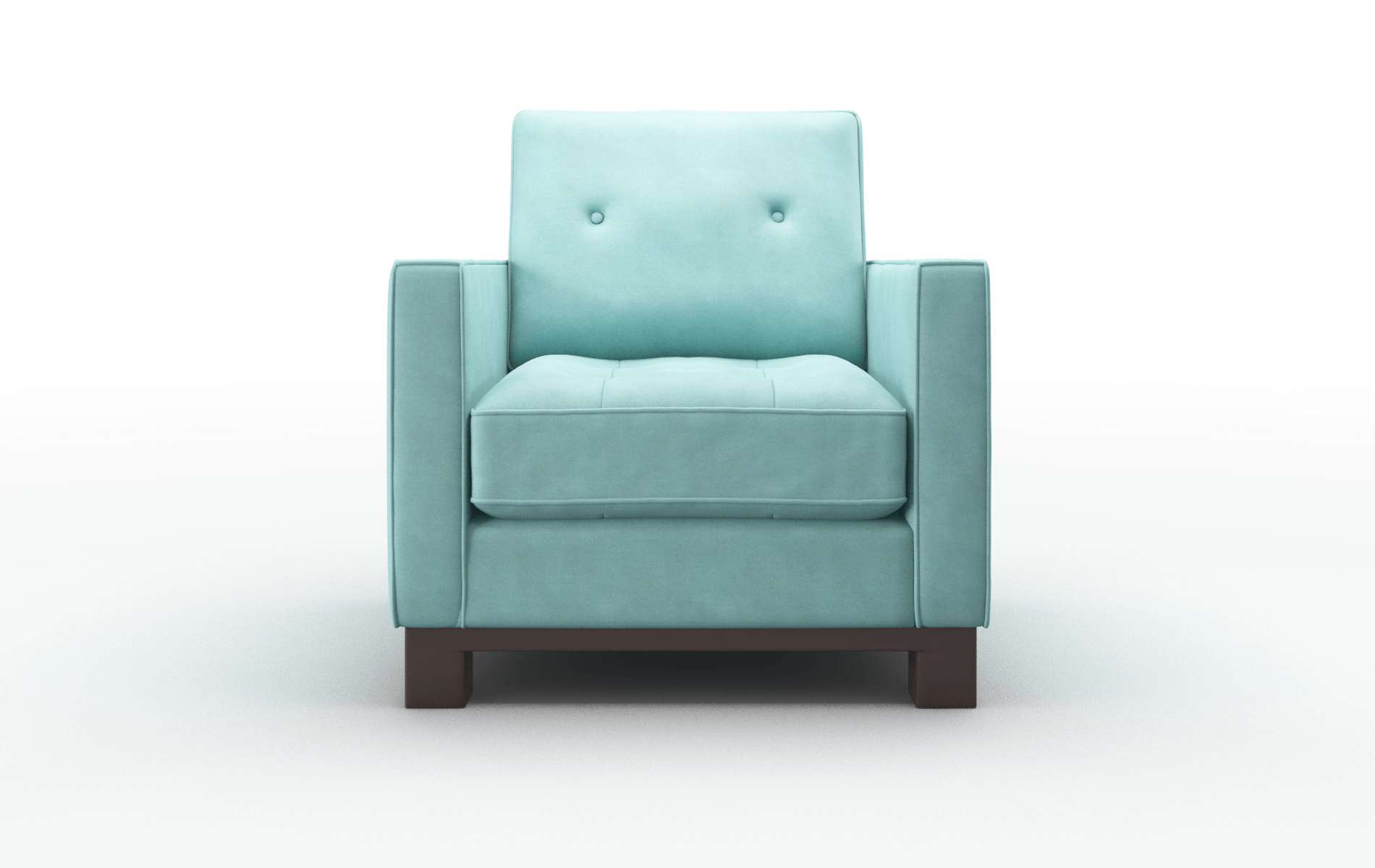 Syros Curious Turquoise Chair espresso legs 1
