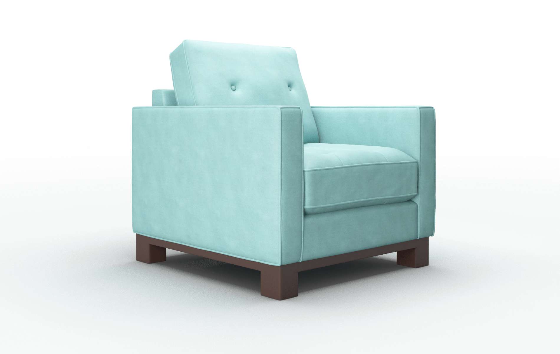 Syros Curious Turquoise Chair espresso legs 2