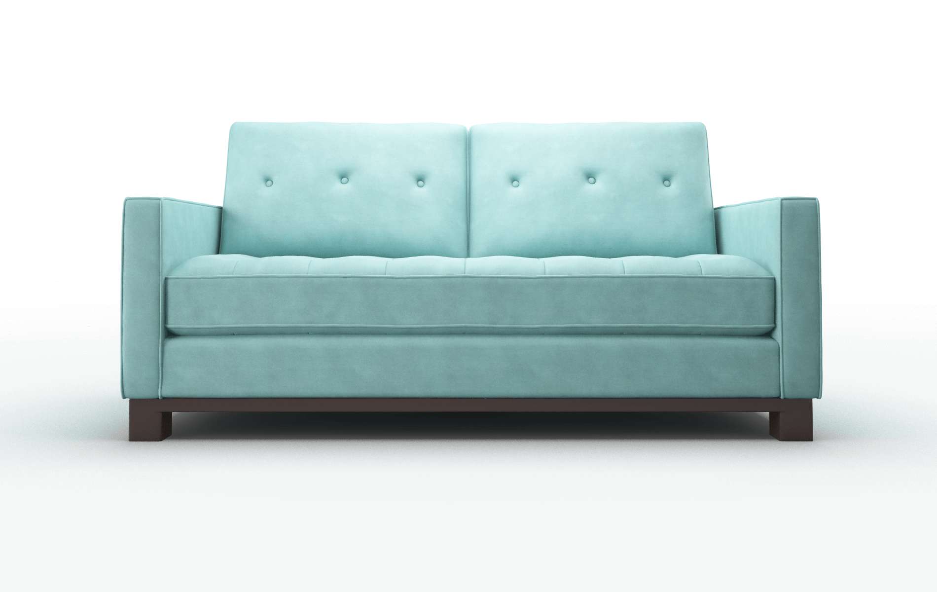 Syros Curious Turquoise Sofa espresso legs