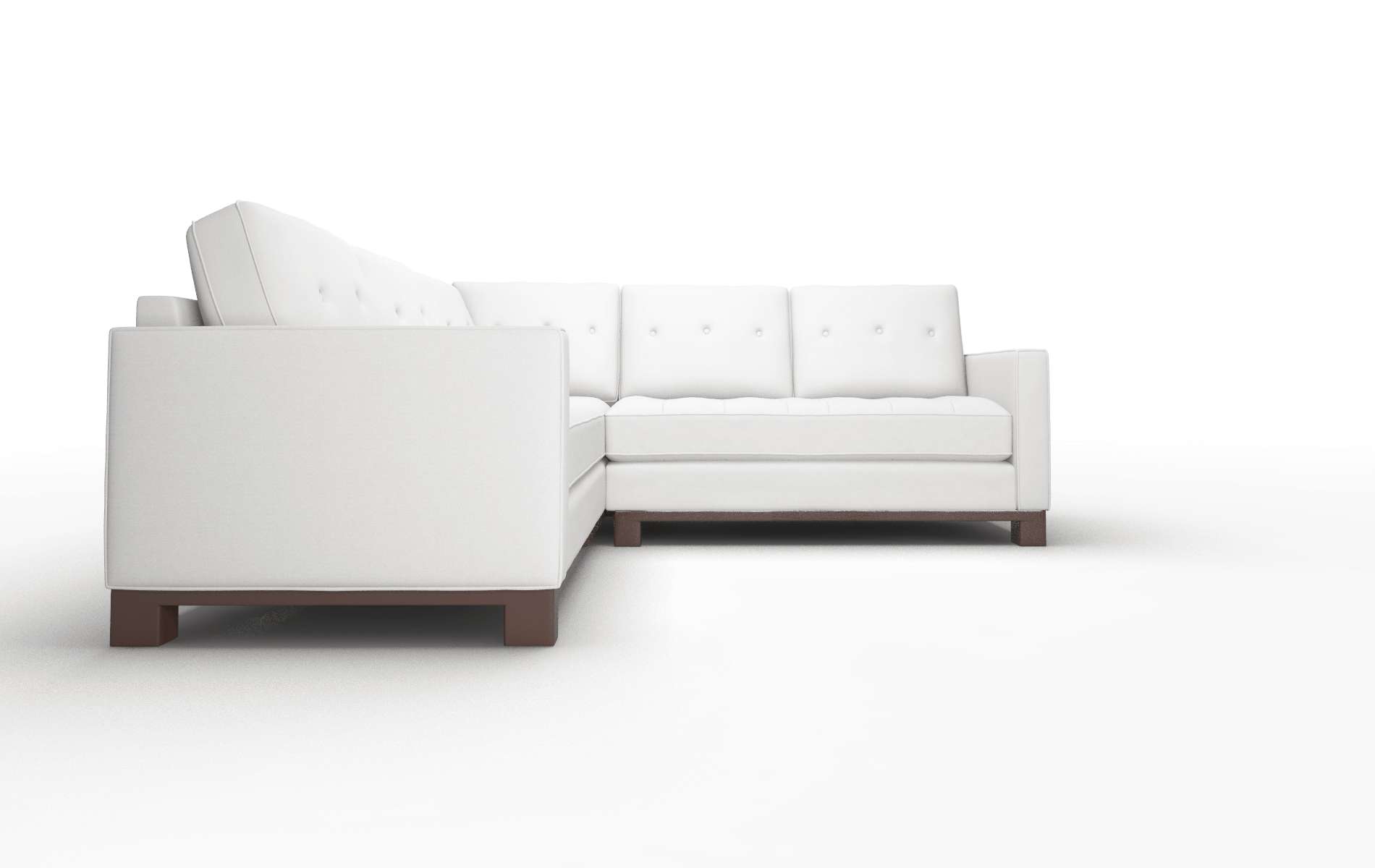 Syros Dawson Platinum Sectional espresso legs 2