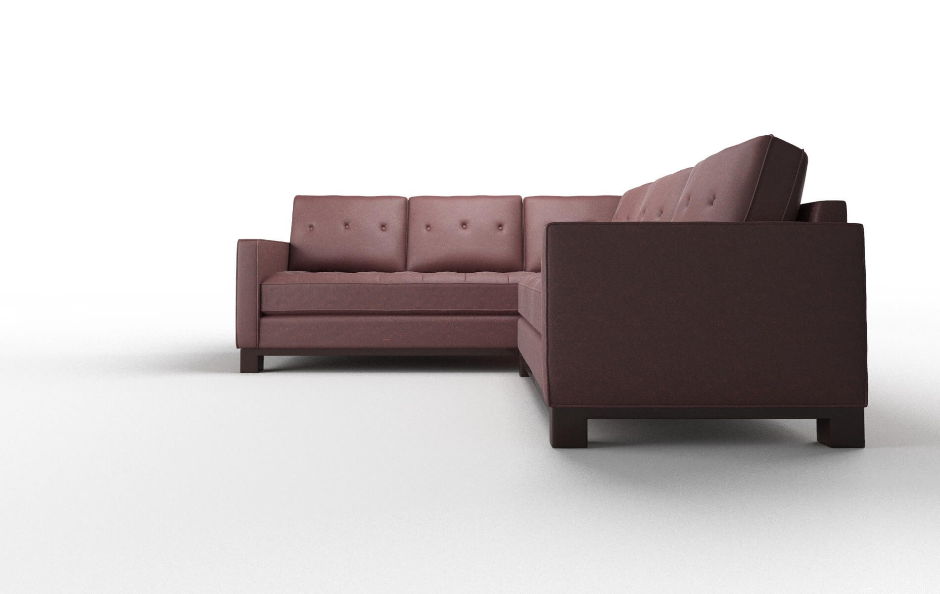 Syros Derby Berry Sectional espresso legs 5