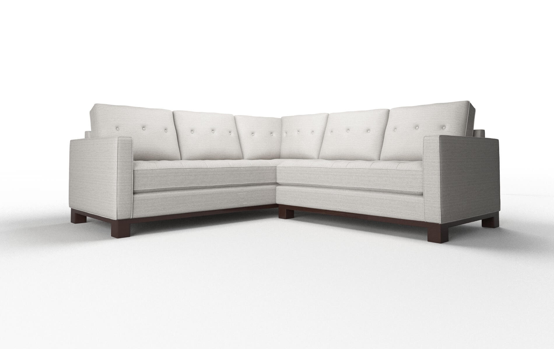 Syros Derby Grey Sectional espresso legs 1