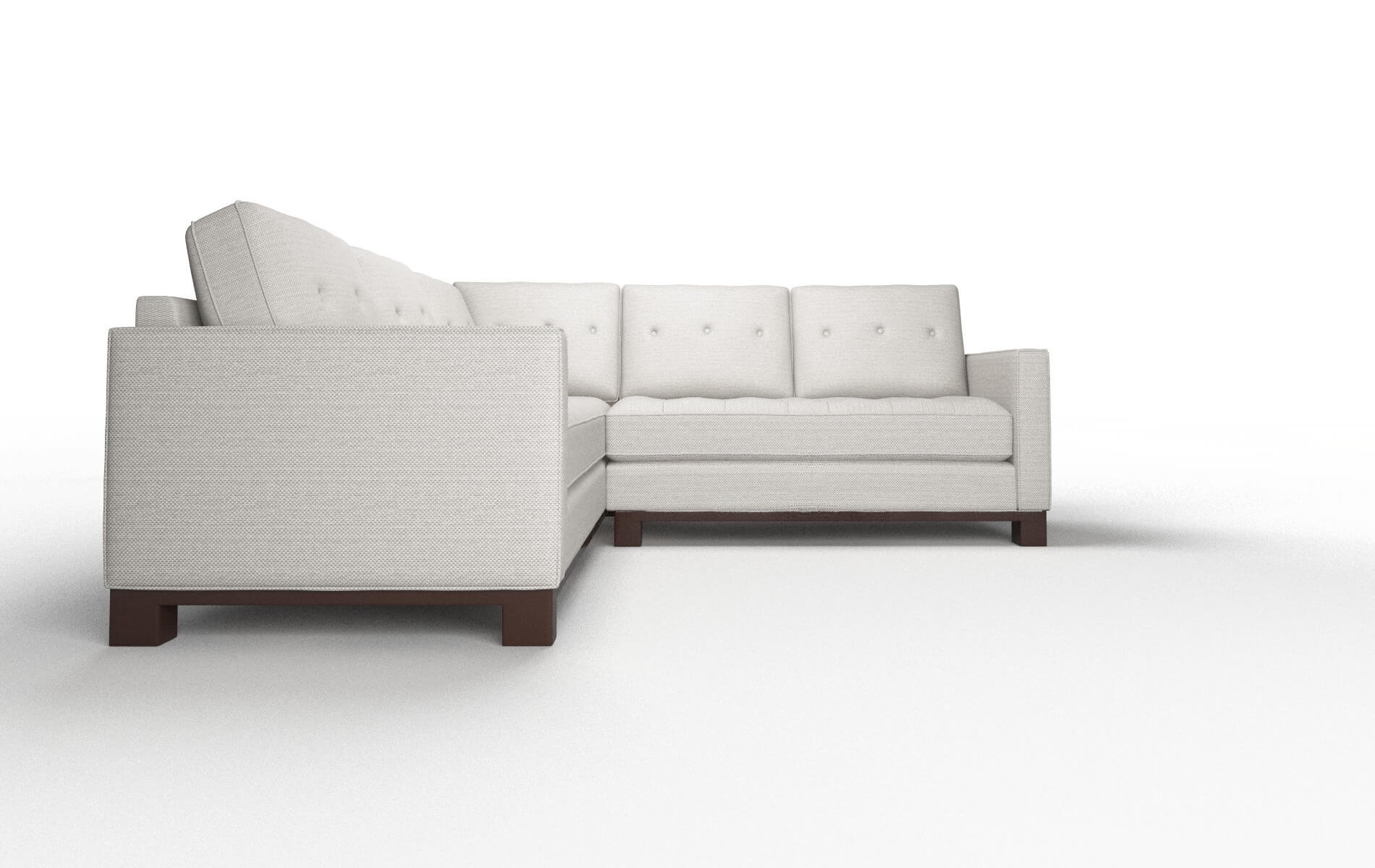 Syros Derby Grey Sectional espresso legs 2