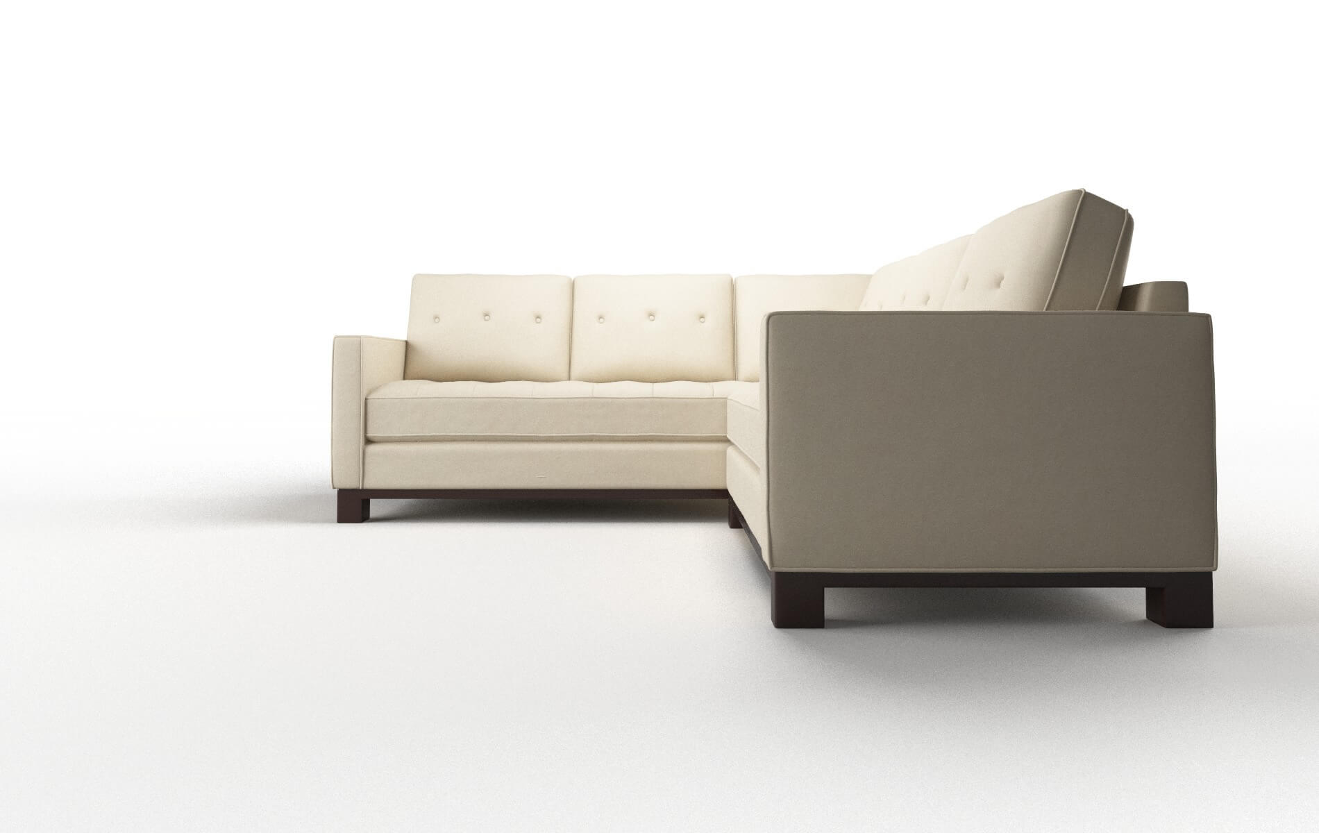 Syros Dream_d Almond Sectional espresso legs 5