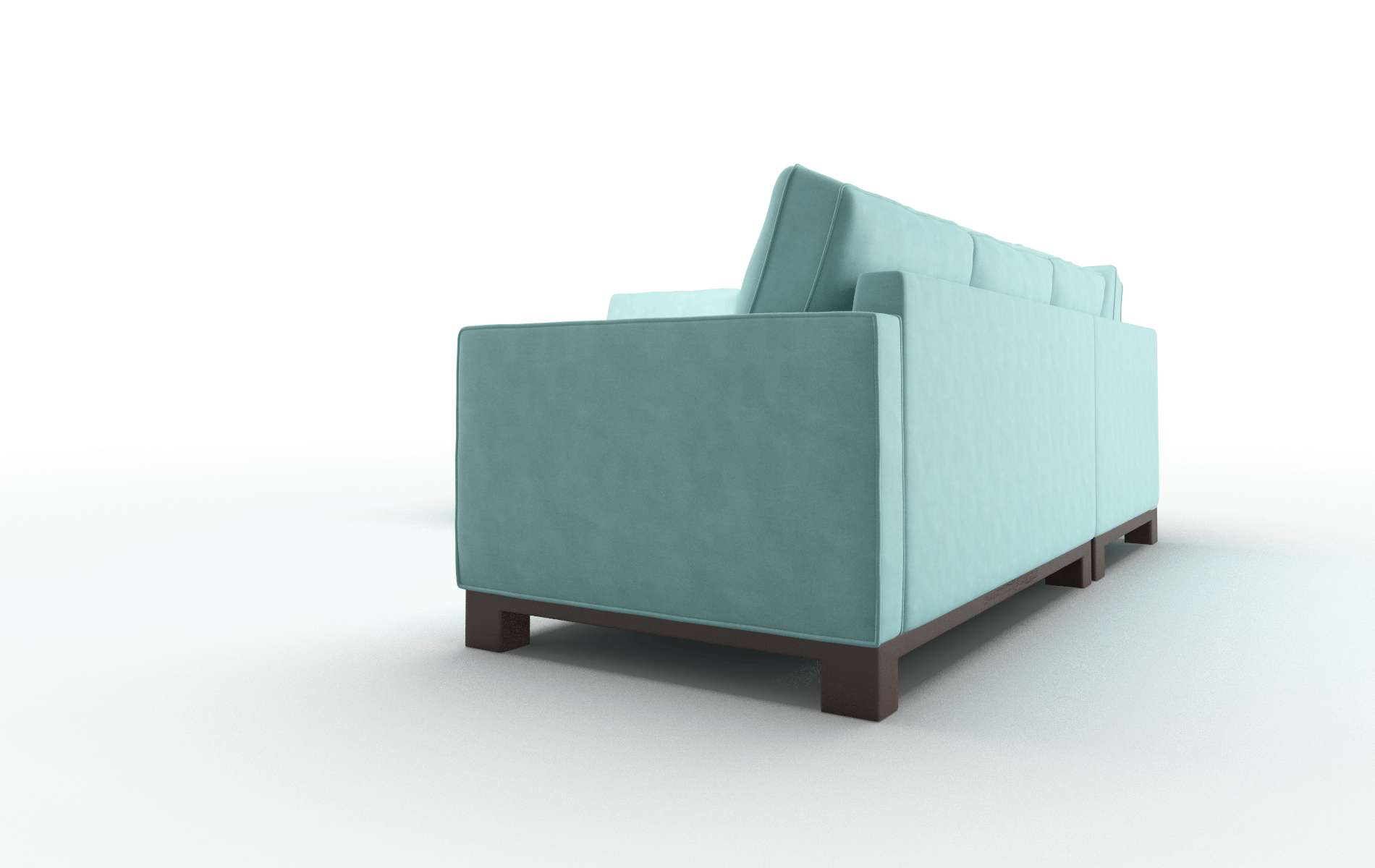 Syros Dream_d French_blue Sectional espresso legs 4