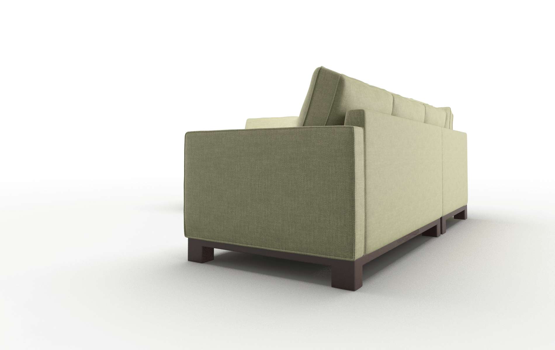 Syros Durham Lime Sectional espresso legs 4