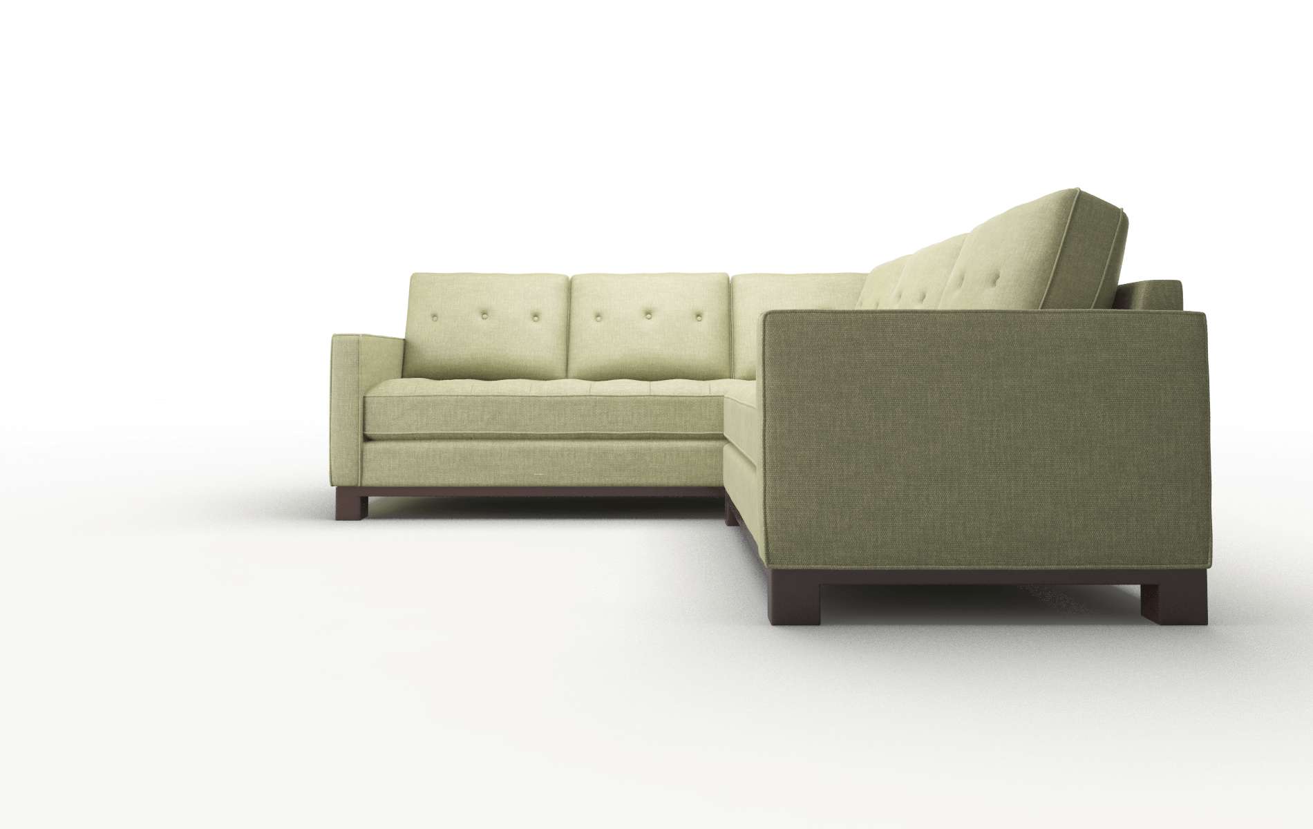 Syros Durham Lime Sectional espresso legs 5