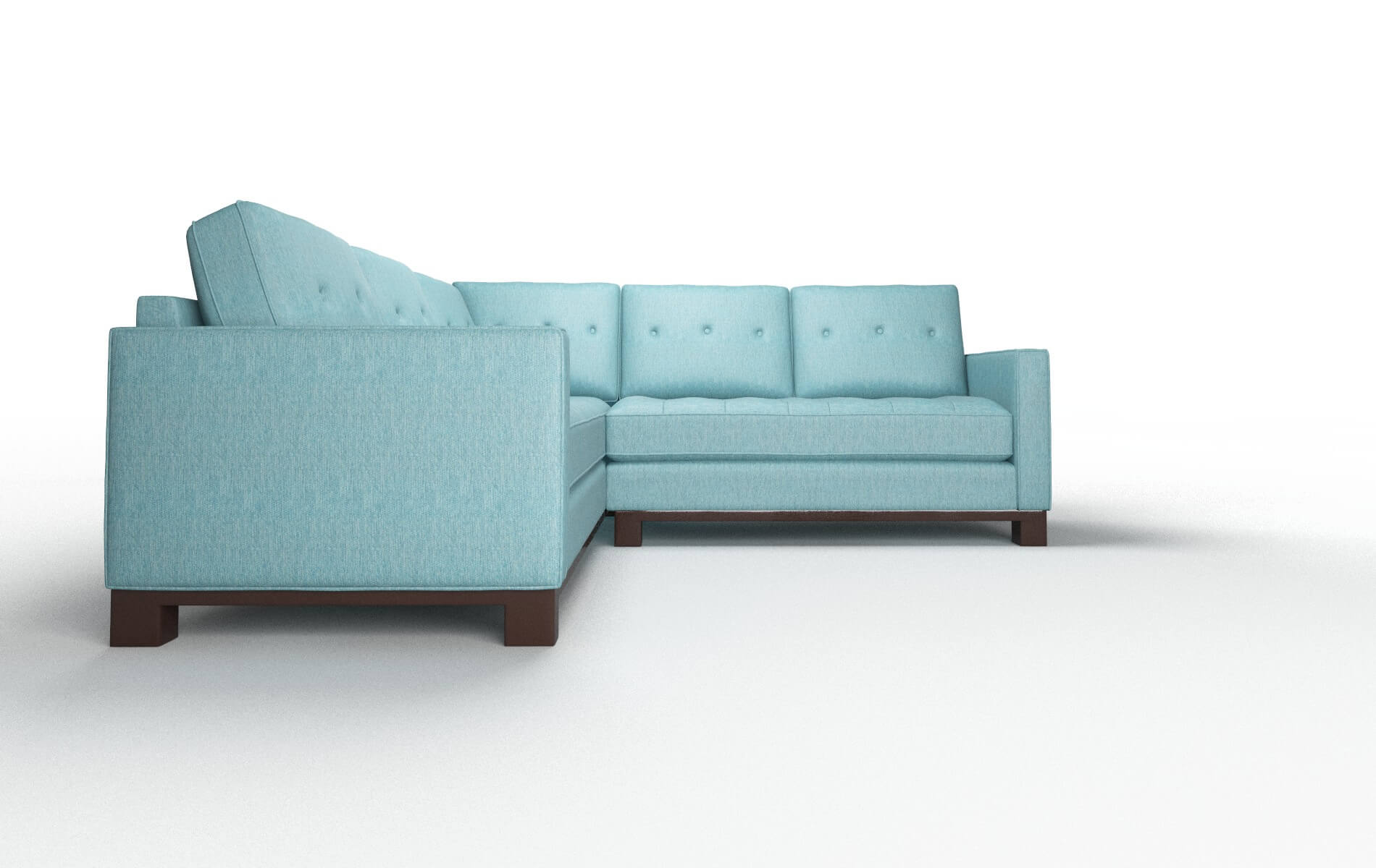 Syros Durham Pine Sectional espresso legs 2
