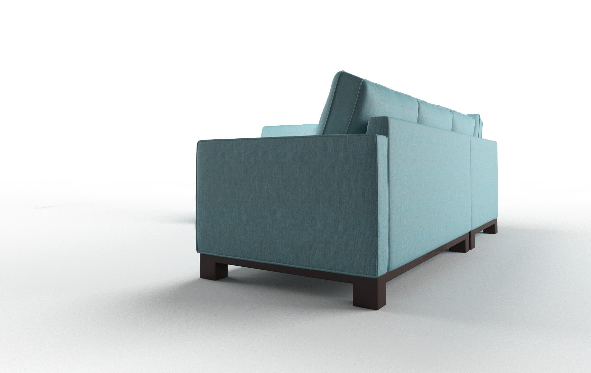Syros Durham Pine Sectional espresso legs 4