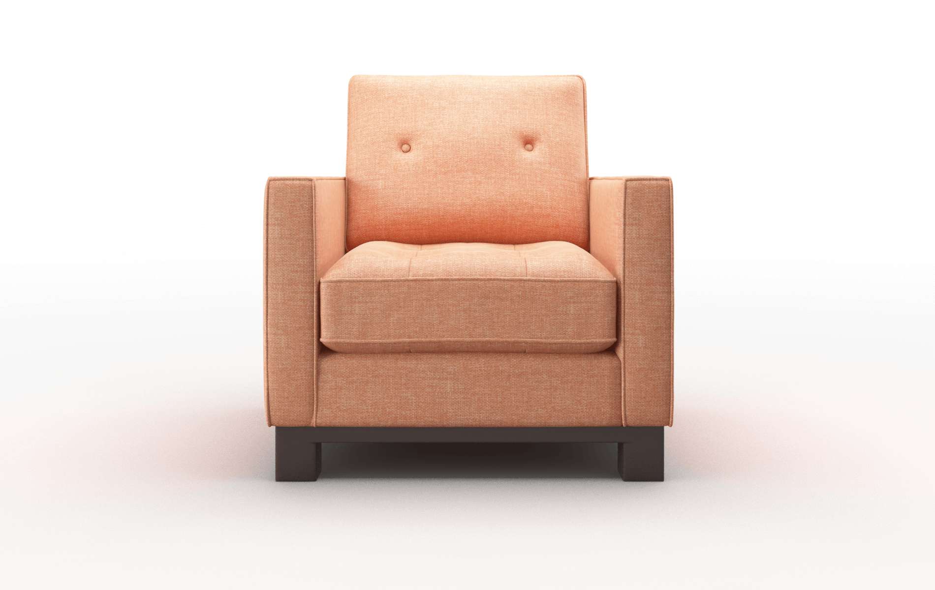 Syros Durham Tangerine Chair espresso legs 1