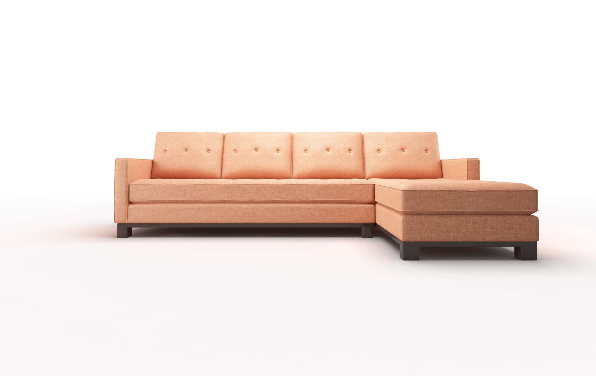 Syros Durham Tangerine Panel espresso legs 1