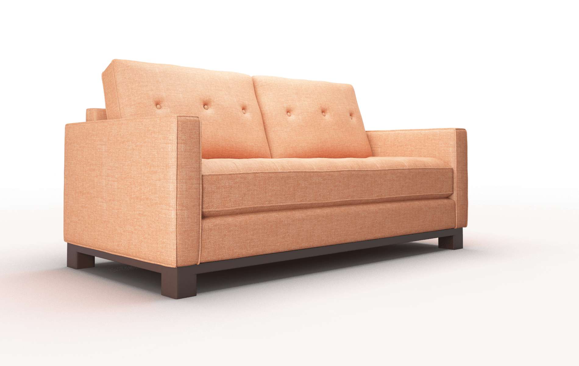 Syros Durham Tangerine Sofa espresso legs 2