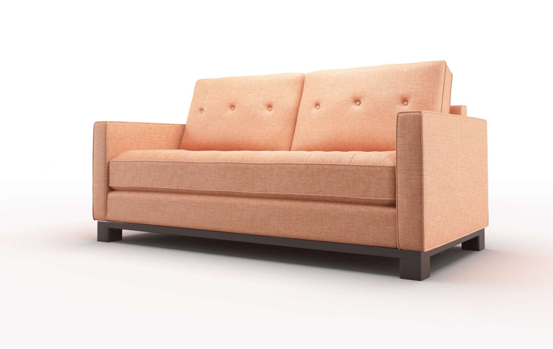 Syros Durham Tangerine Sofa espresso legs 4