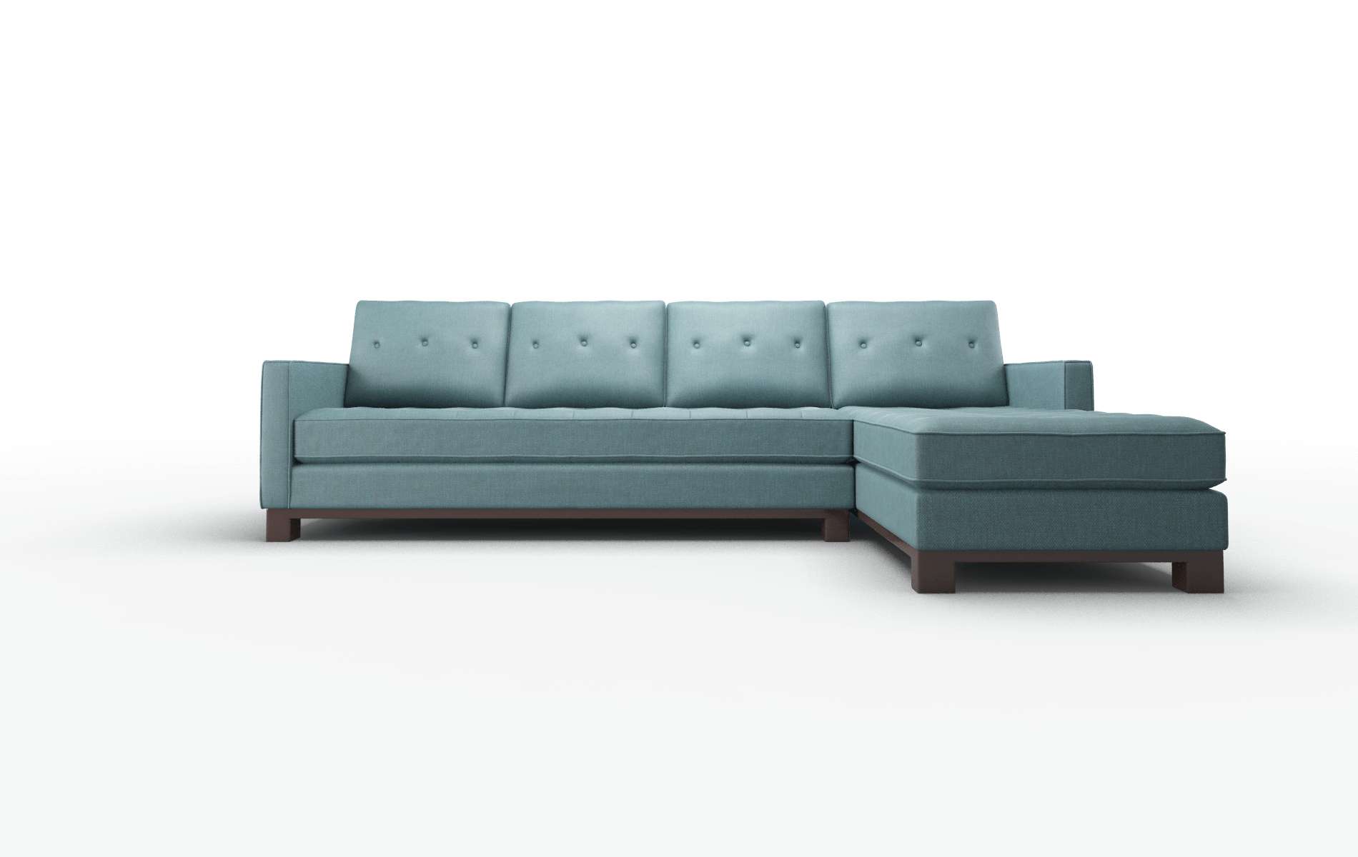 Syros Elliot Teal Panel espresso legs 1