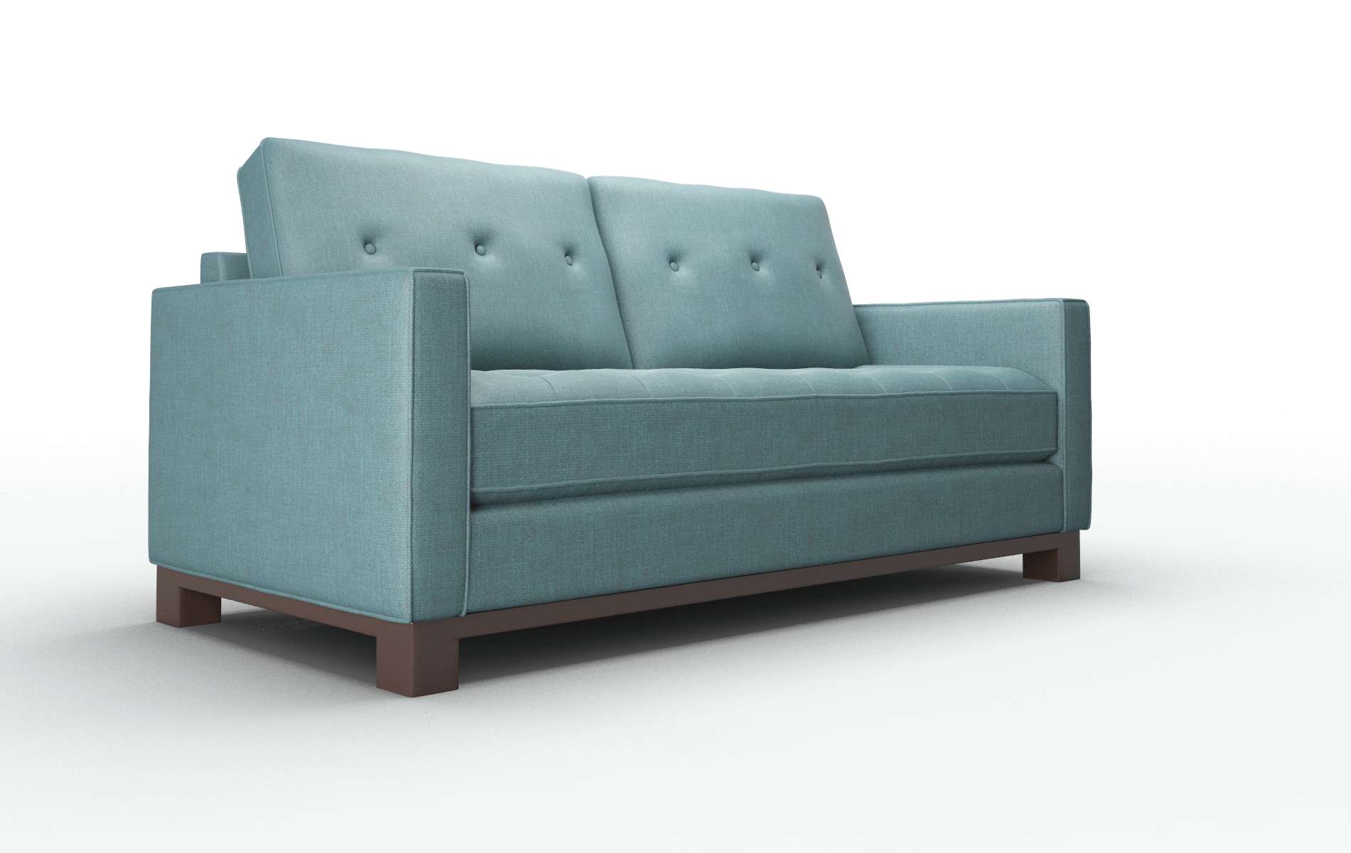 Syros Elliot Teal Sofa espresso legs 2